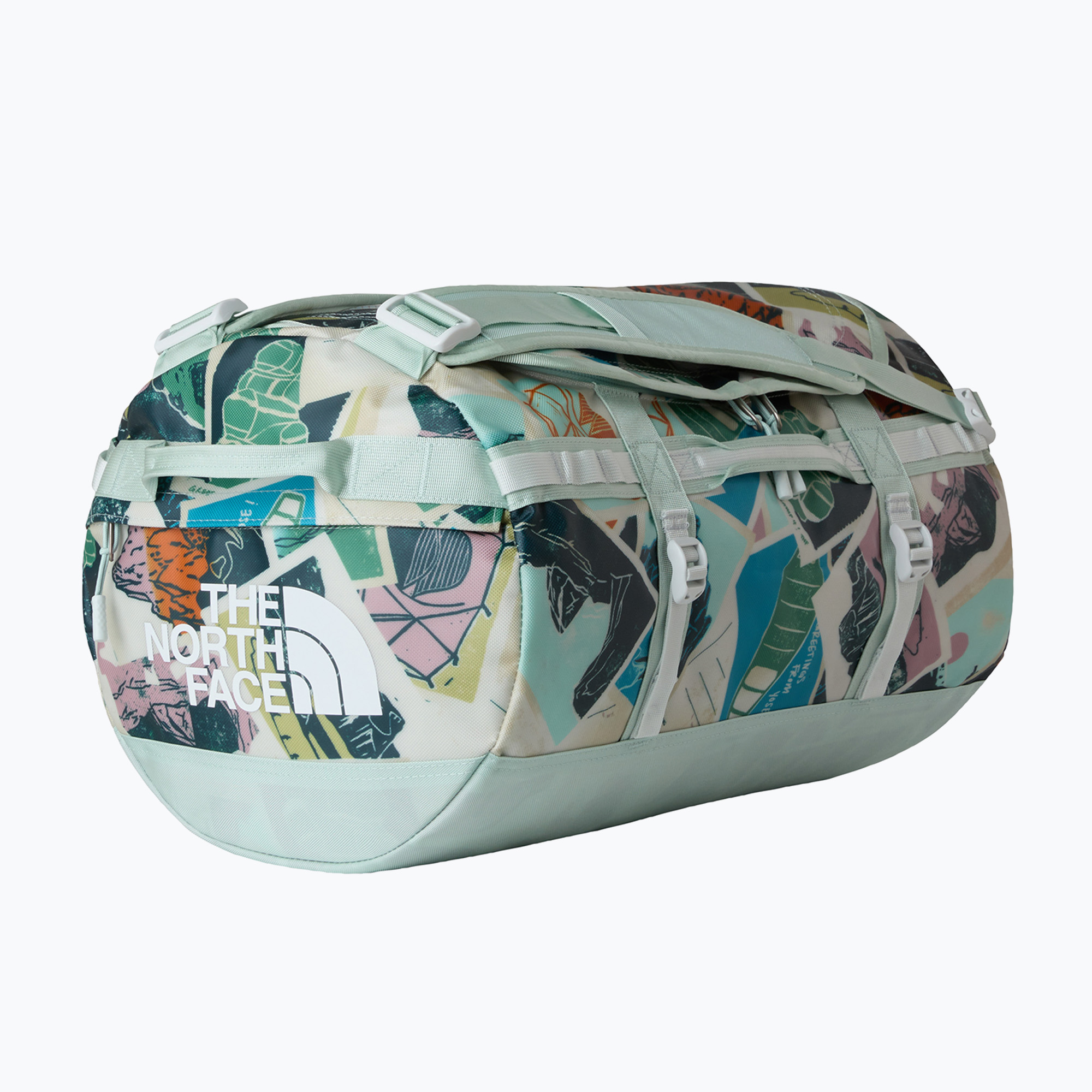 Пътна чанта The North Face Base Camp Duffel S 50 l opal frost tnf postcard