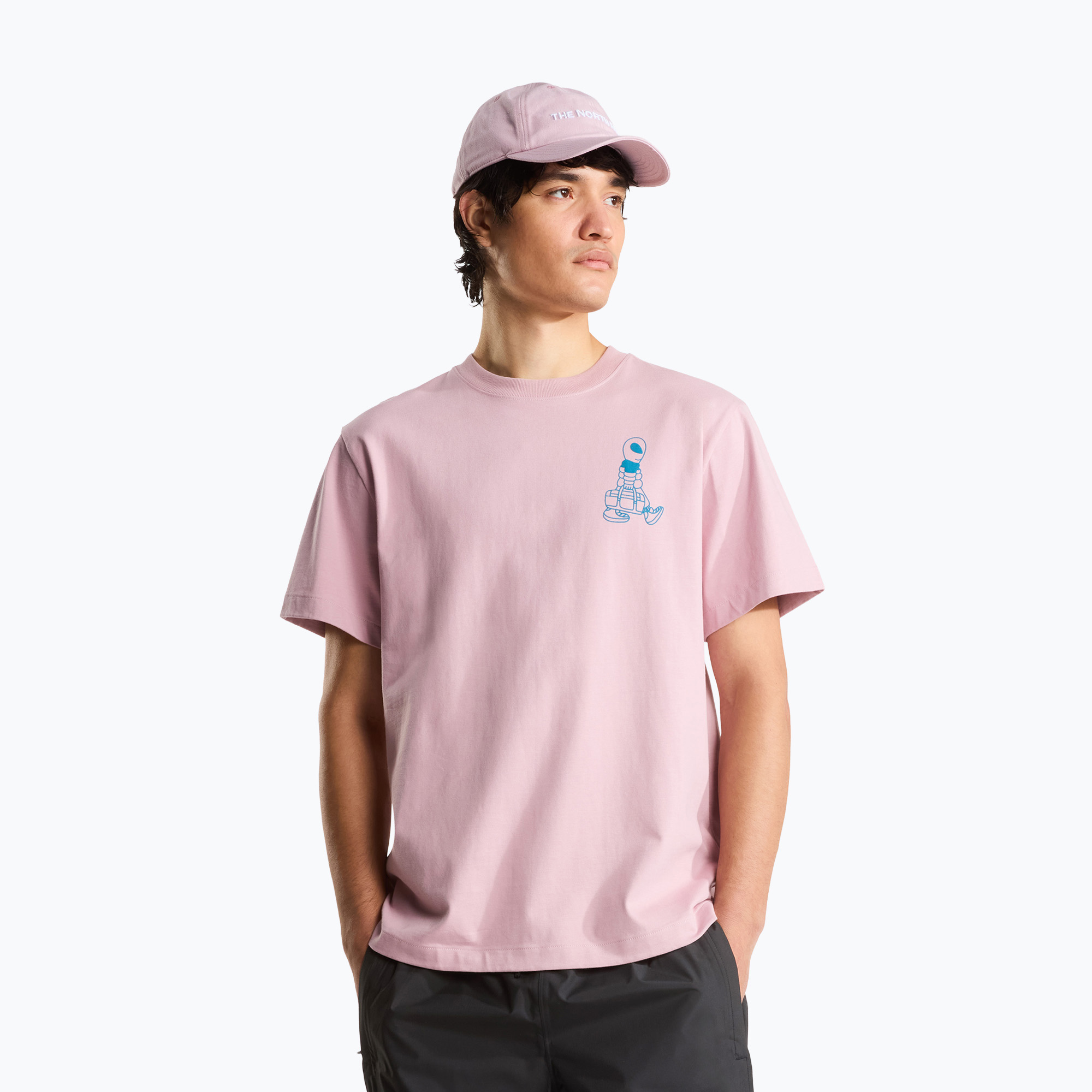 Koszulka męska The North Face Alien Relaxed metal pink 