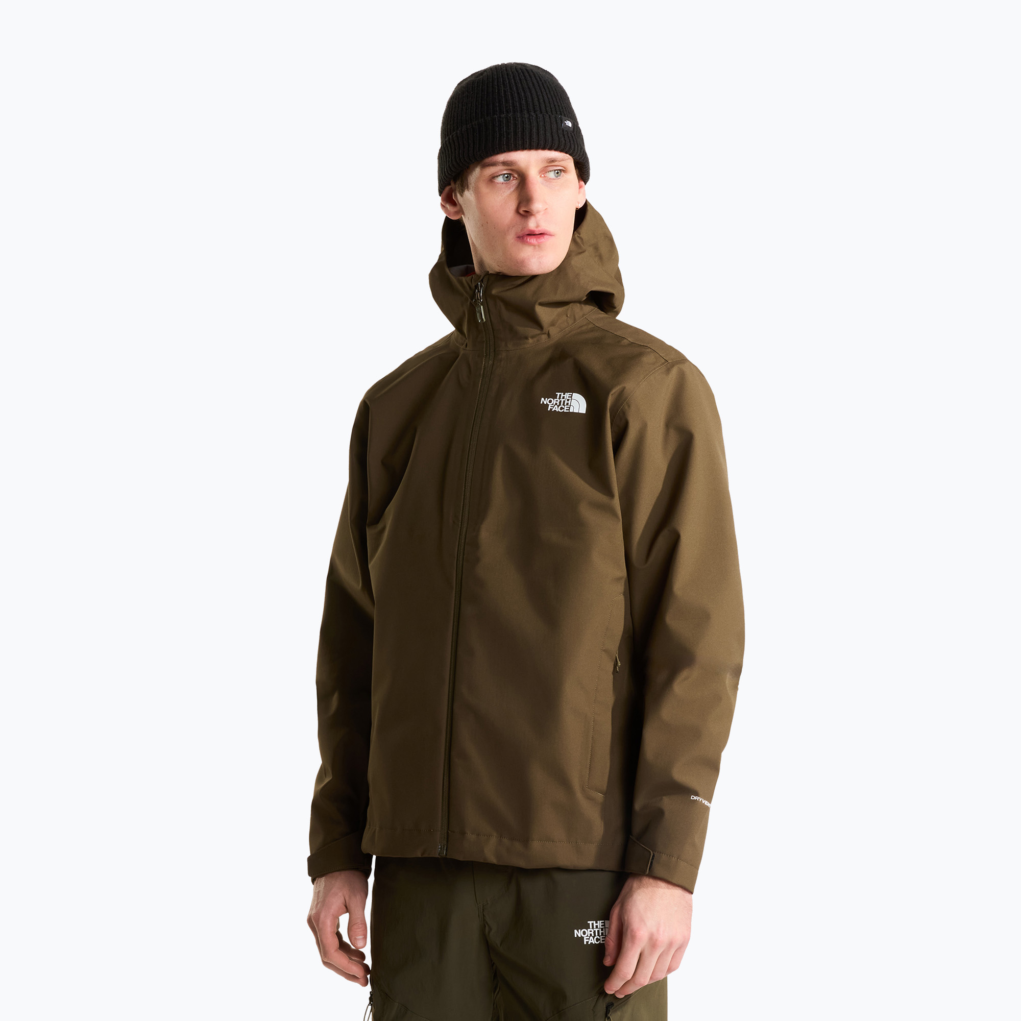 Kurtka przeciwdeszczowa dziecięca The North Face Whiton 3L taupe green 