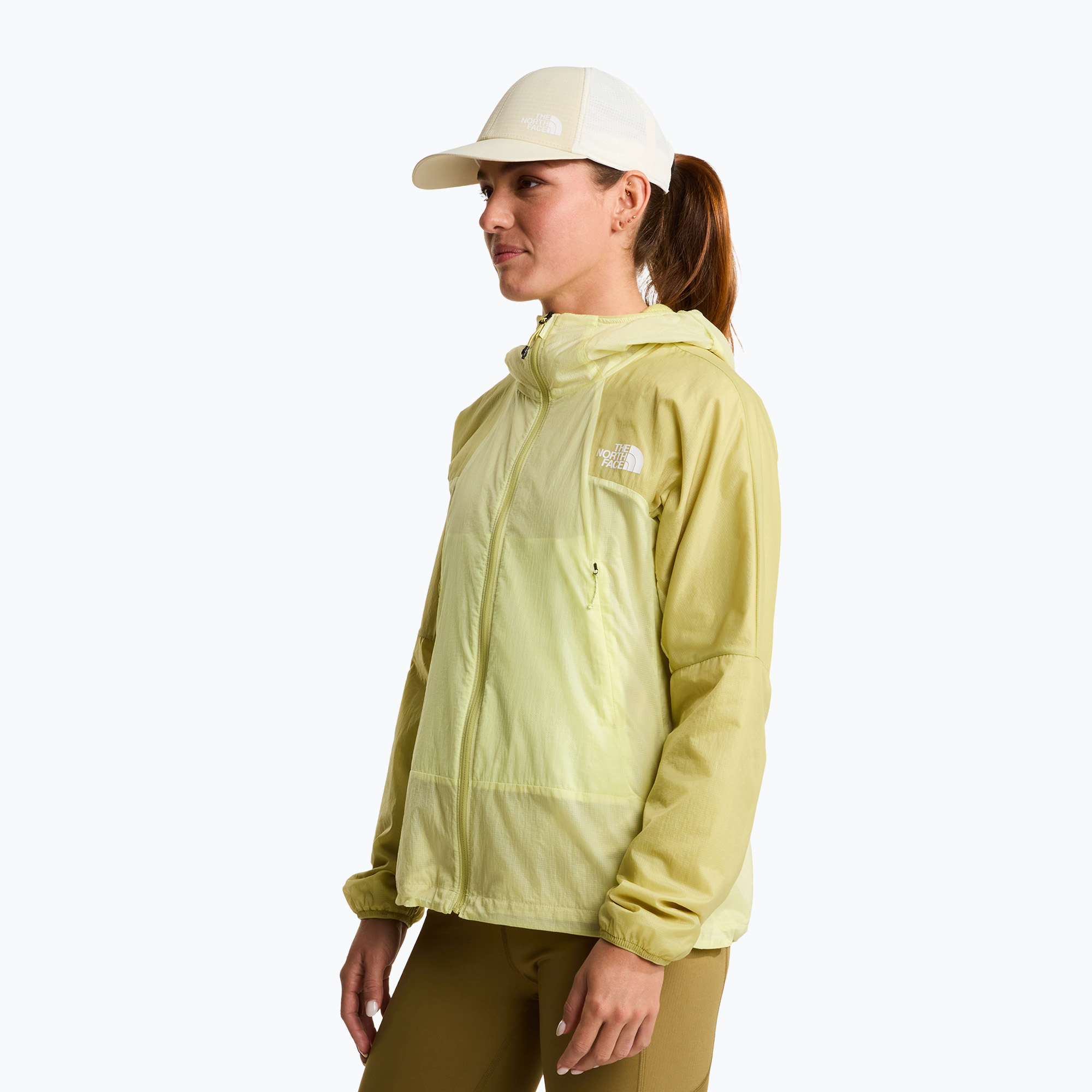Kurtka przeciwwiatrowa damska The North Face Ridgelite Futurefleece Wind lemon mist/pearl 