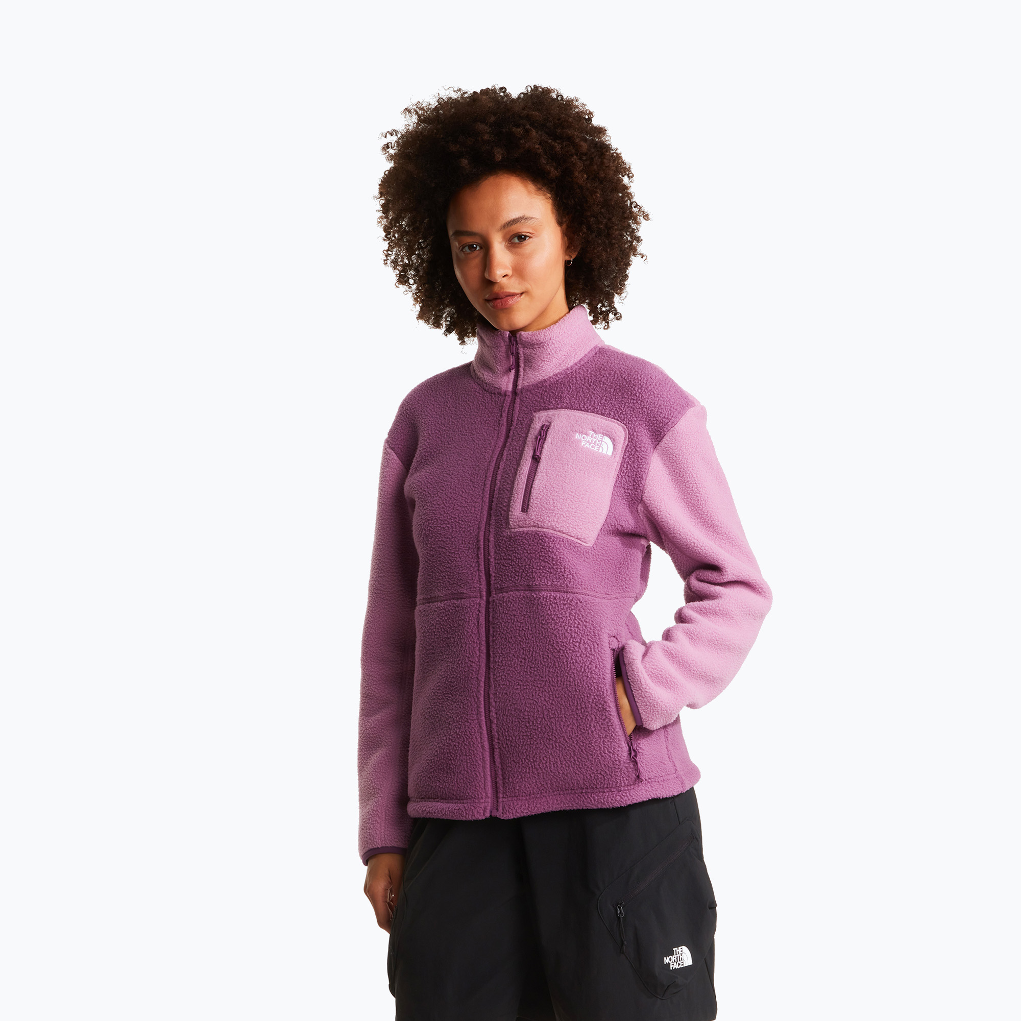 Bluza polarowa damska The North Face Yumiori Full Zip chroma purple/hushed lavender 