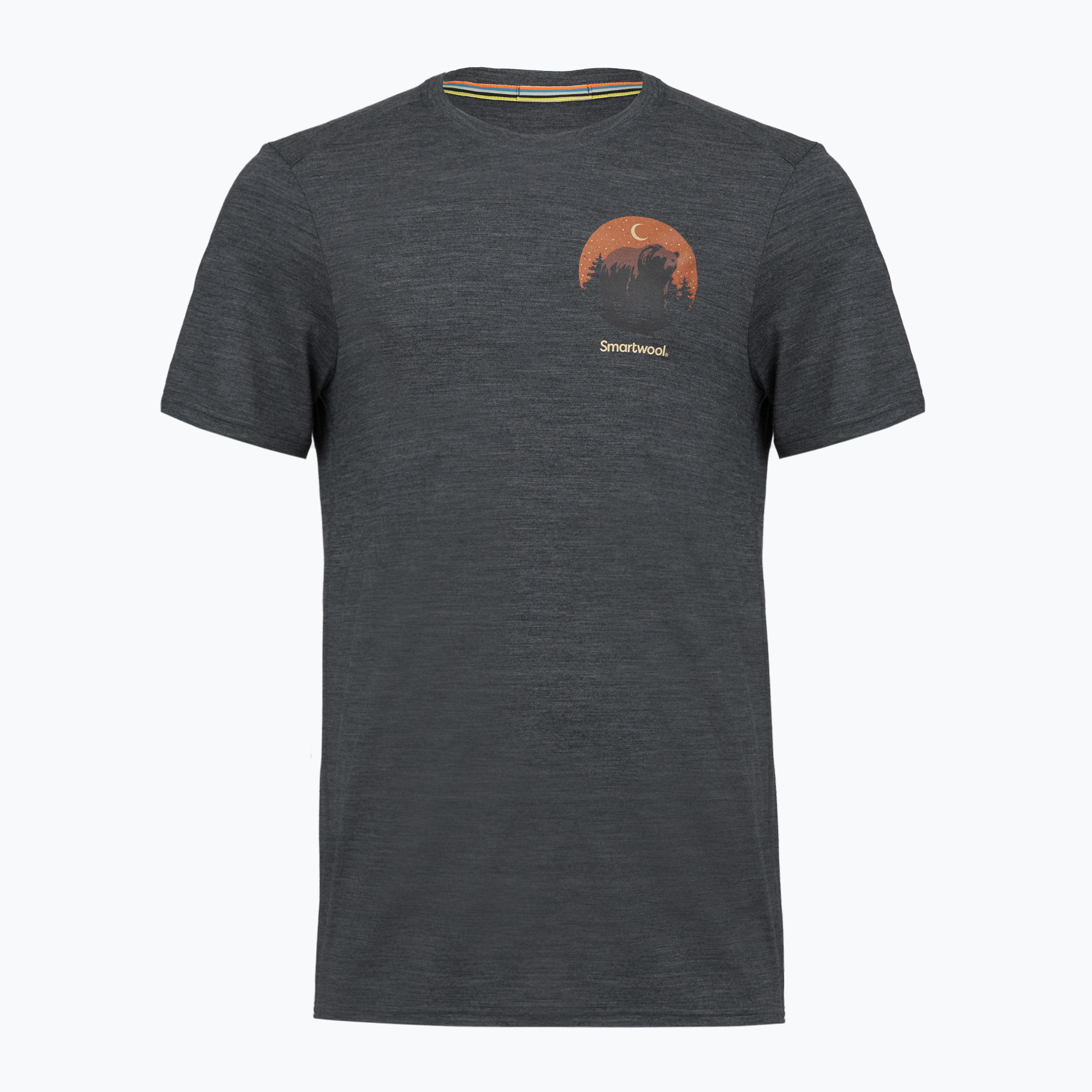 Мъжка тениска Smartwool Lunar Bear Active SS Graphic Tee charcoal heather