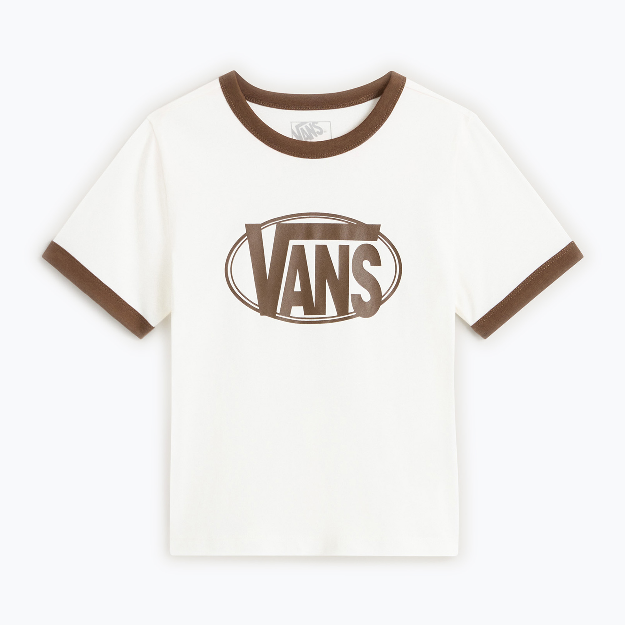 Дамска тениска Vans Center Chest Ringer Tee egret