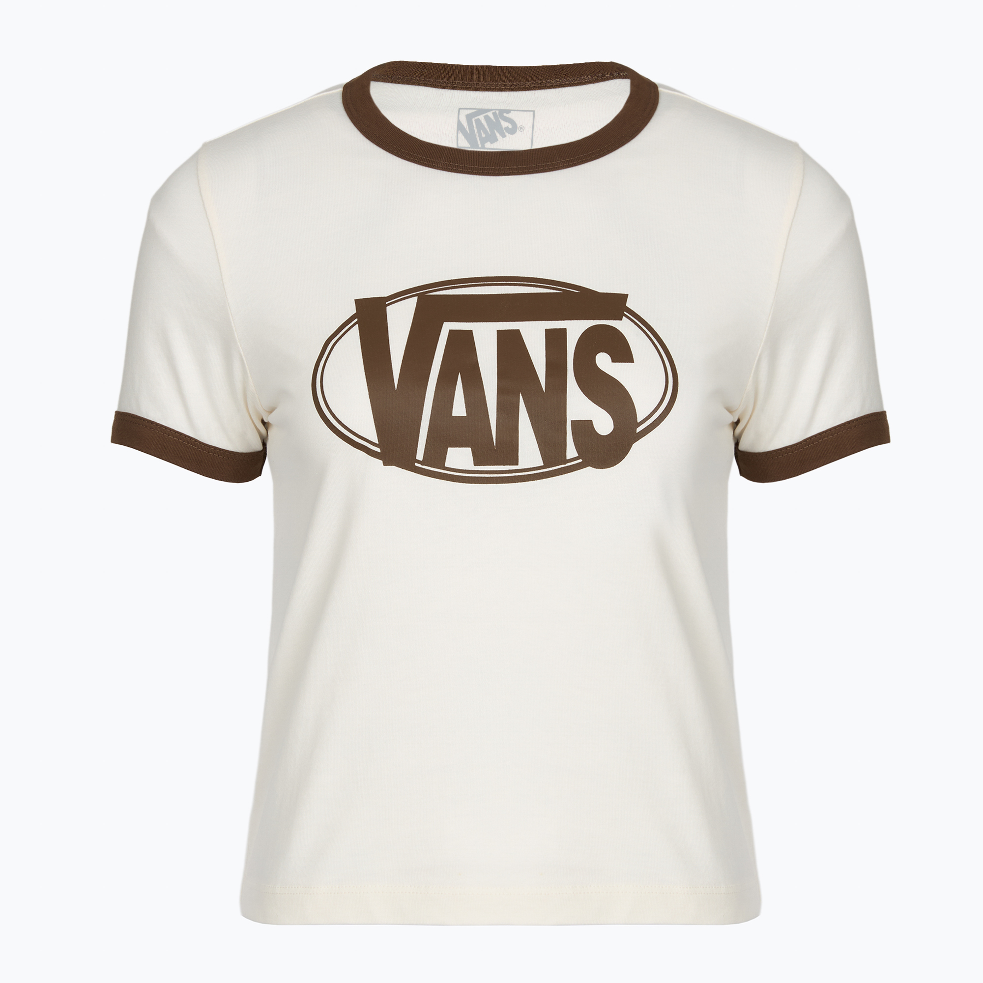 Дамска тениска Vans Center Chest Ringer Tee egret