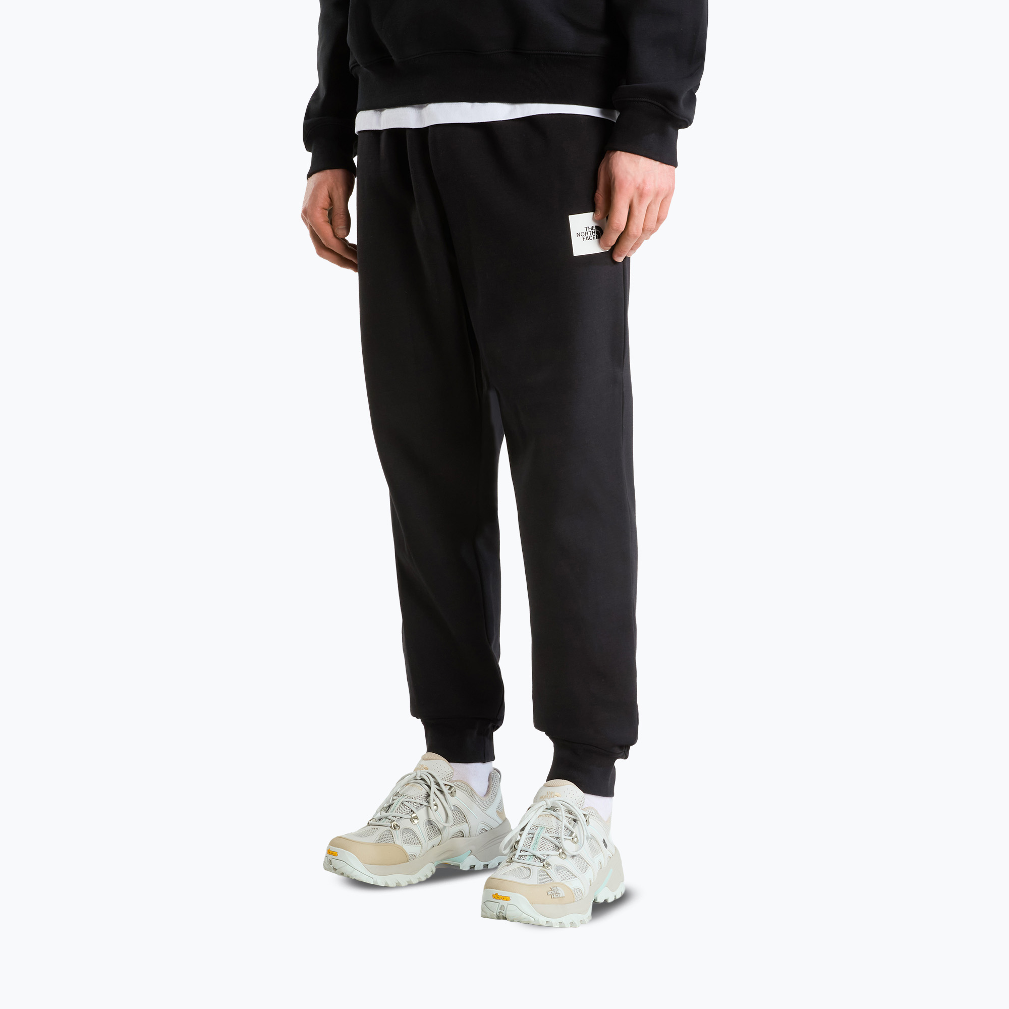 Pantaloni pentru bărbați The North Face Evo Box Half Dome Regular Tappered tnf black