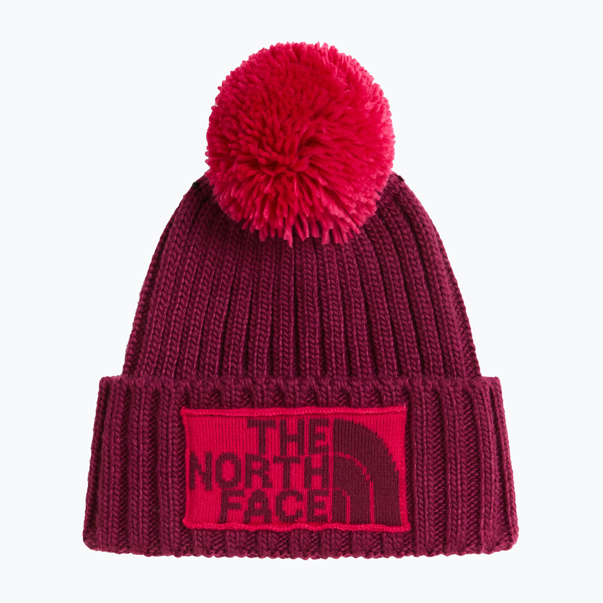 Зимна шапка The North Face Heritage Ski Tuke burgundy crush