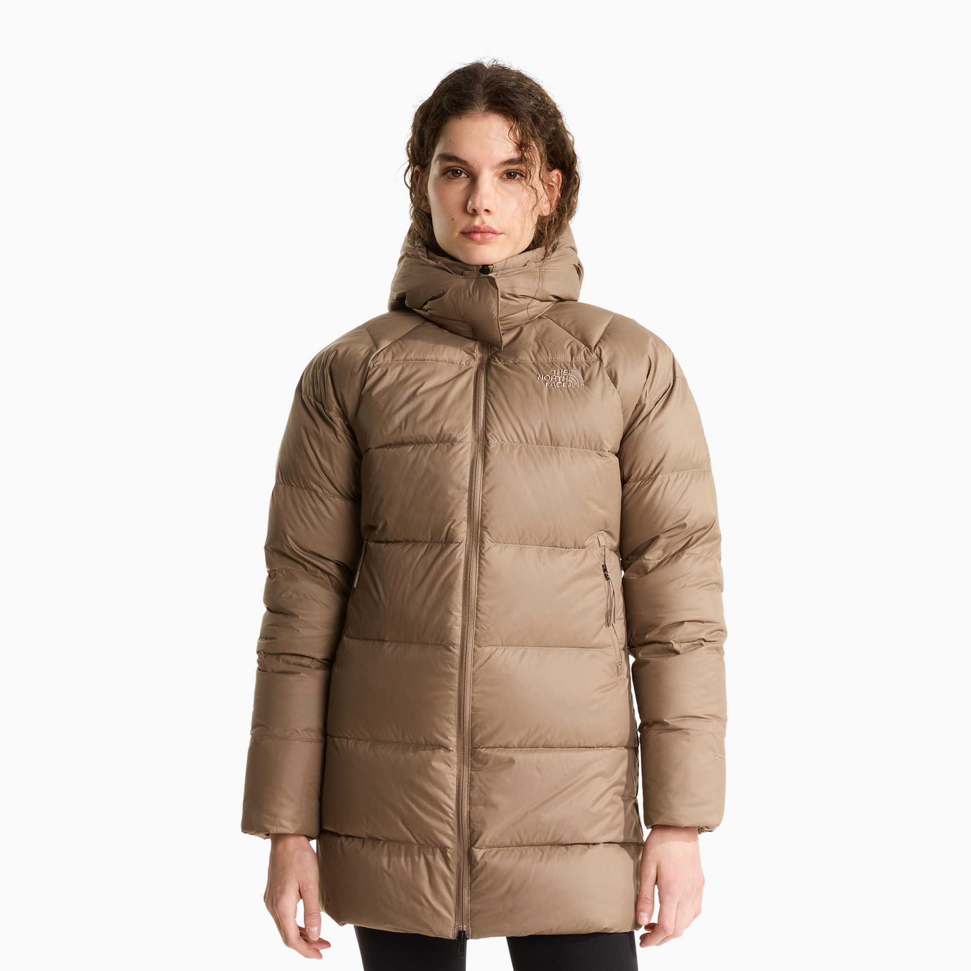 Дамско пухено палто The North Face Hydrenalite City Down Hooded garnet