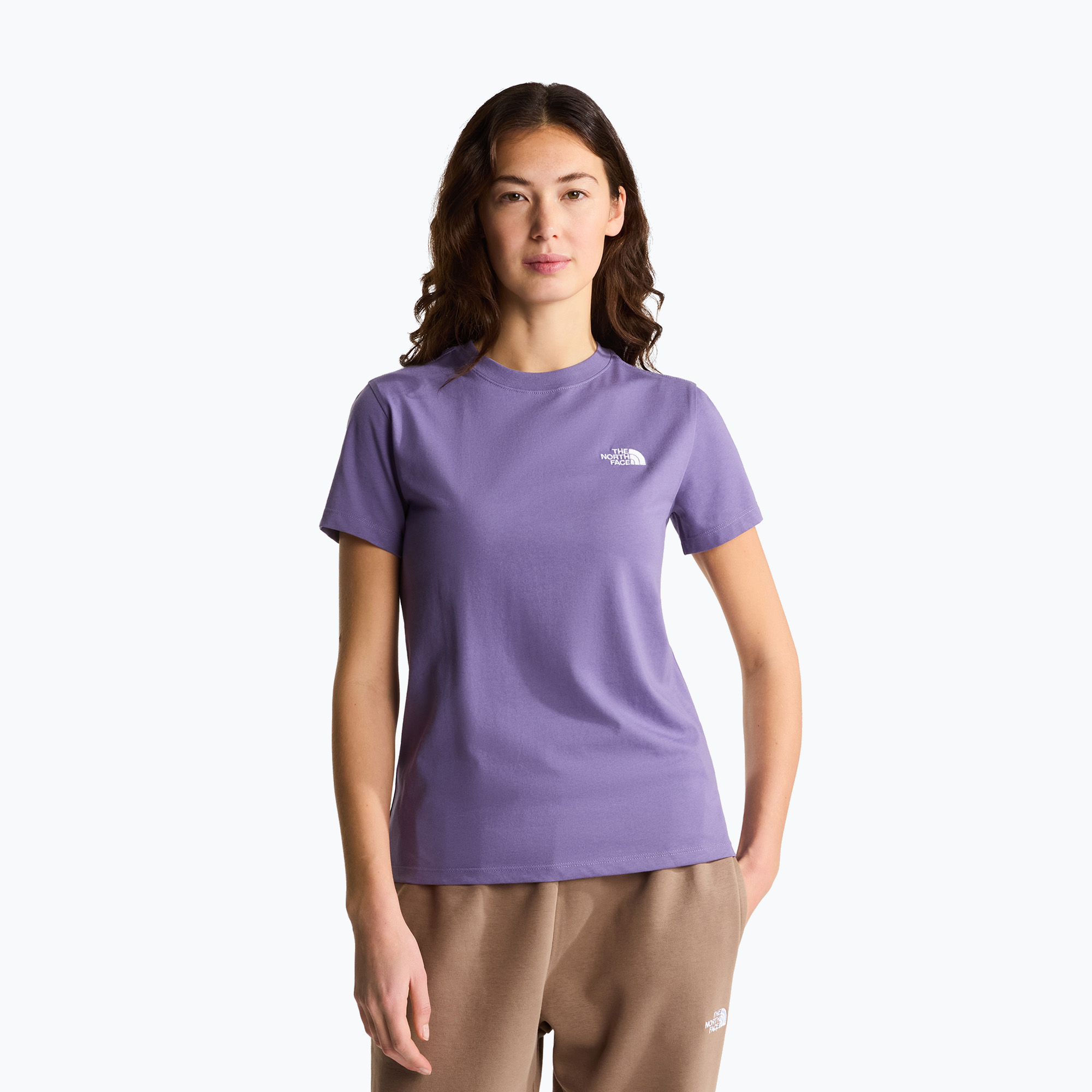 Tricou pentru femei The North Face Evolution Simple Dome Slim SS grounded plum