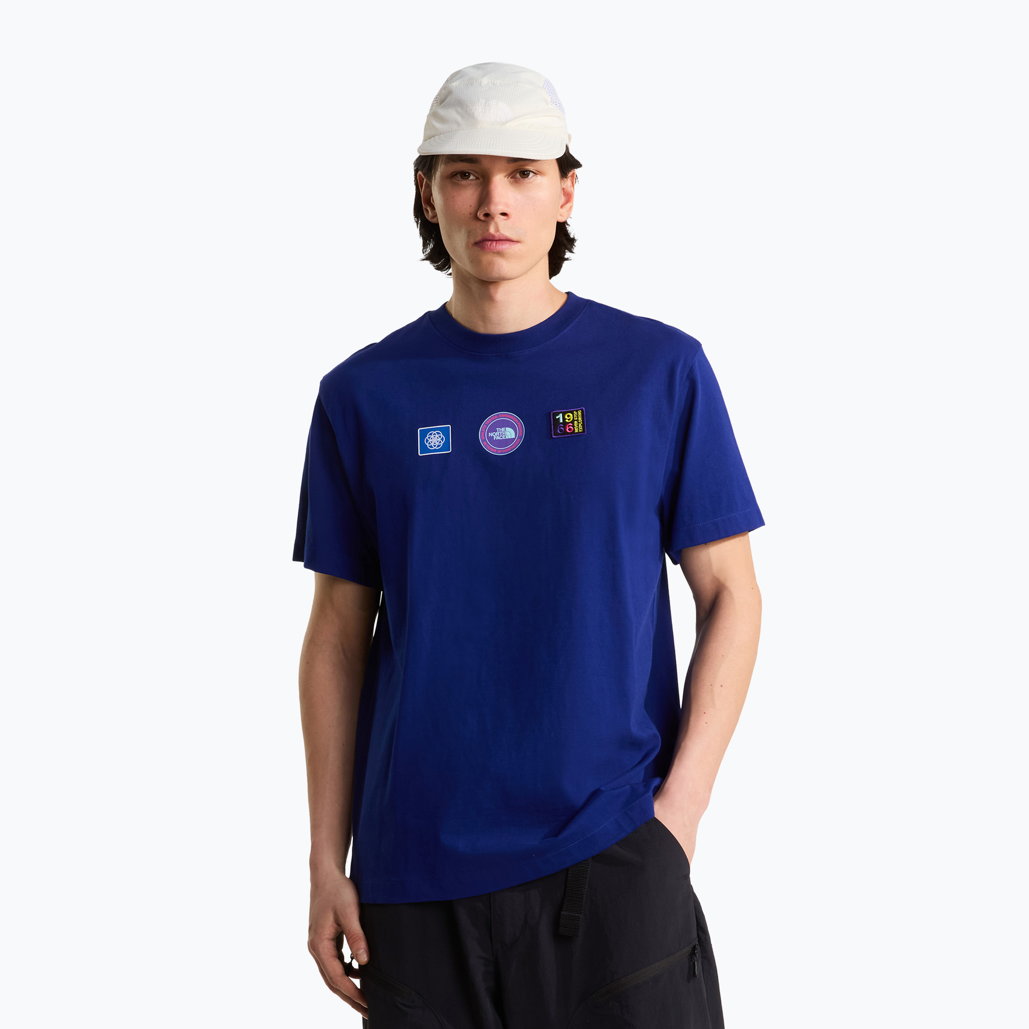 Tricou pentru bărbați The North Face Explorer Badges RLX Tee Graphic bold blue