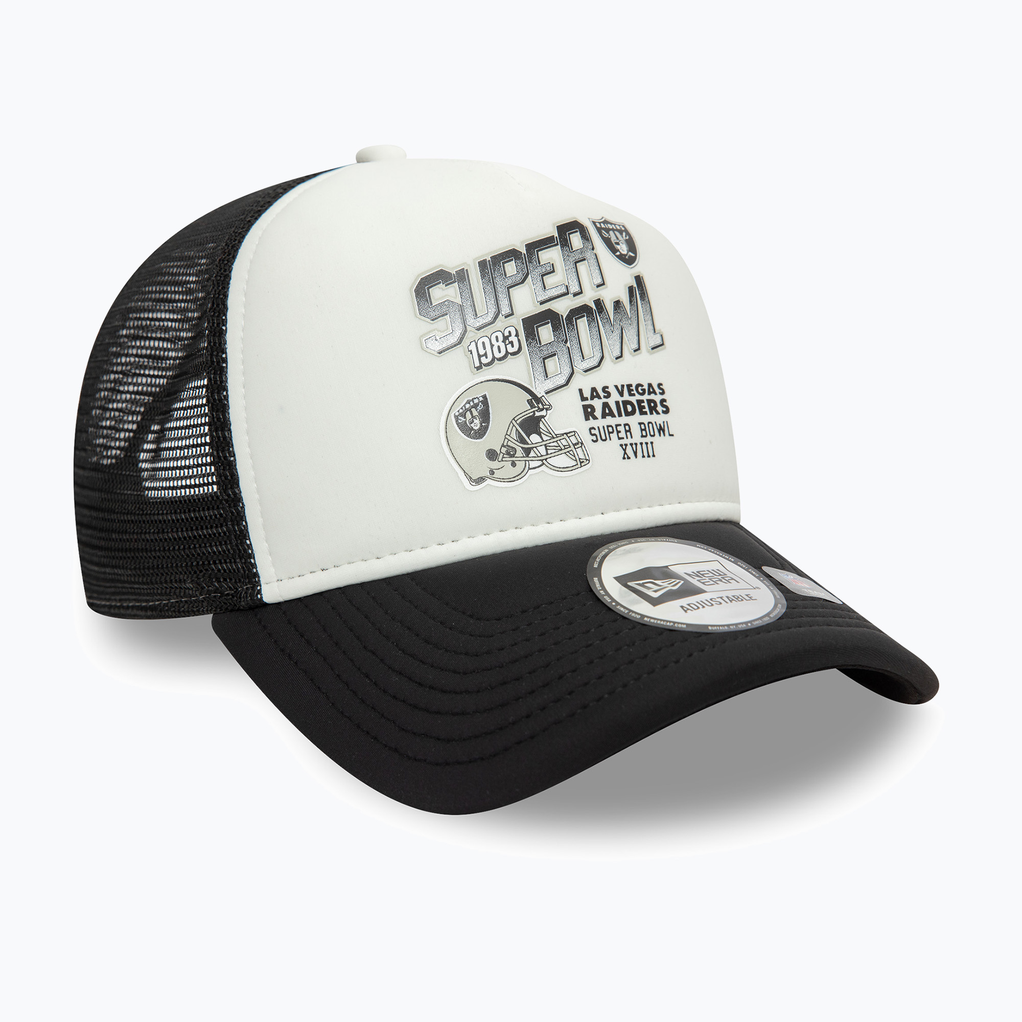 Czapka z daszkiem New Era Superbowl Trucker Las Vegas Raiders black 