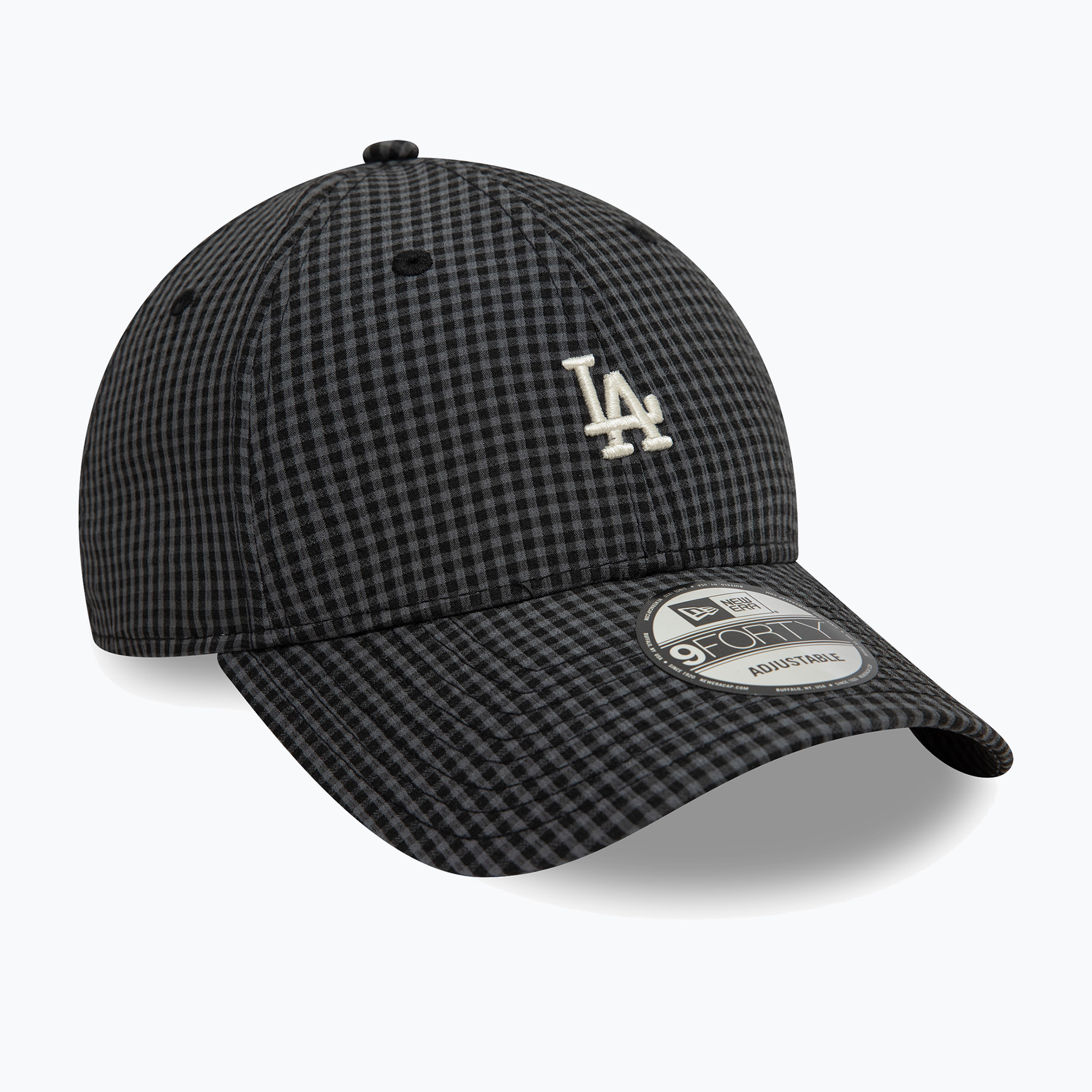 Czapka z daszkiem New Era Seersucker 9Forty Los Angeles Dodgers black 