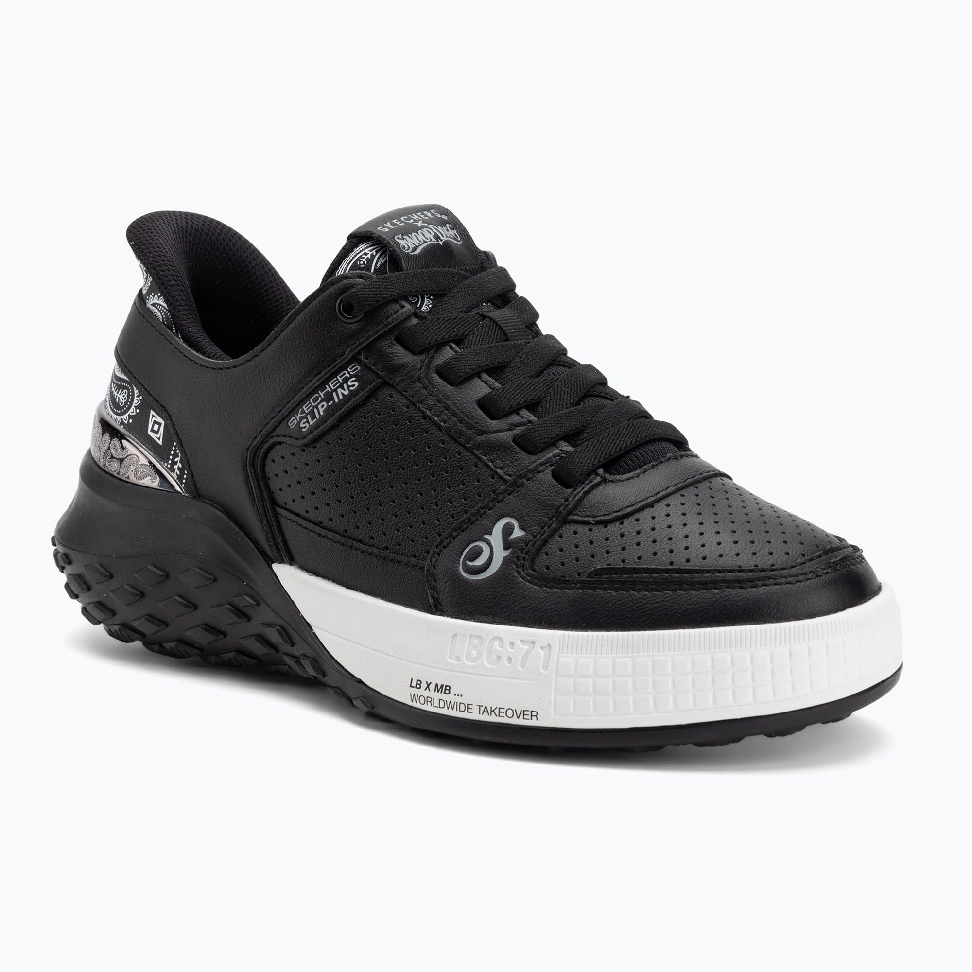 Buty męskie SKECHERS Sizzle Snoop Sizzle Toke Slip-Ins black