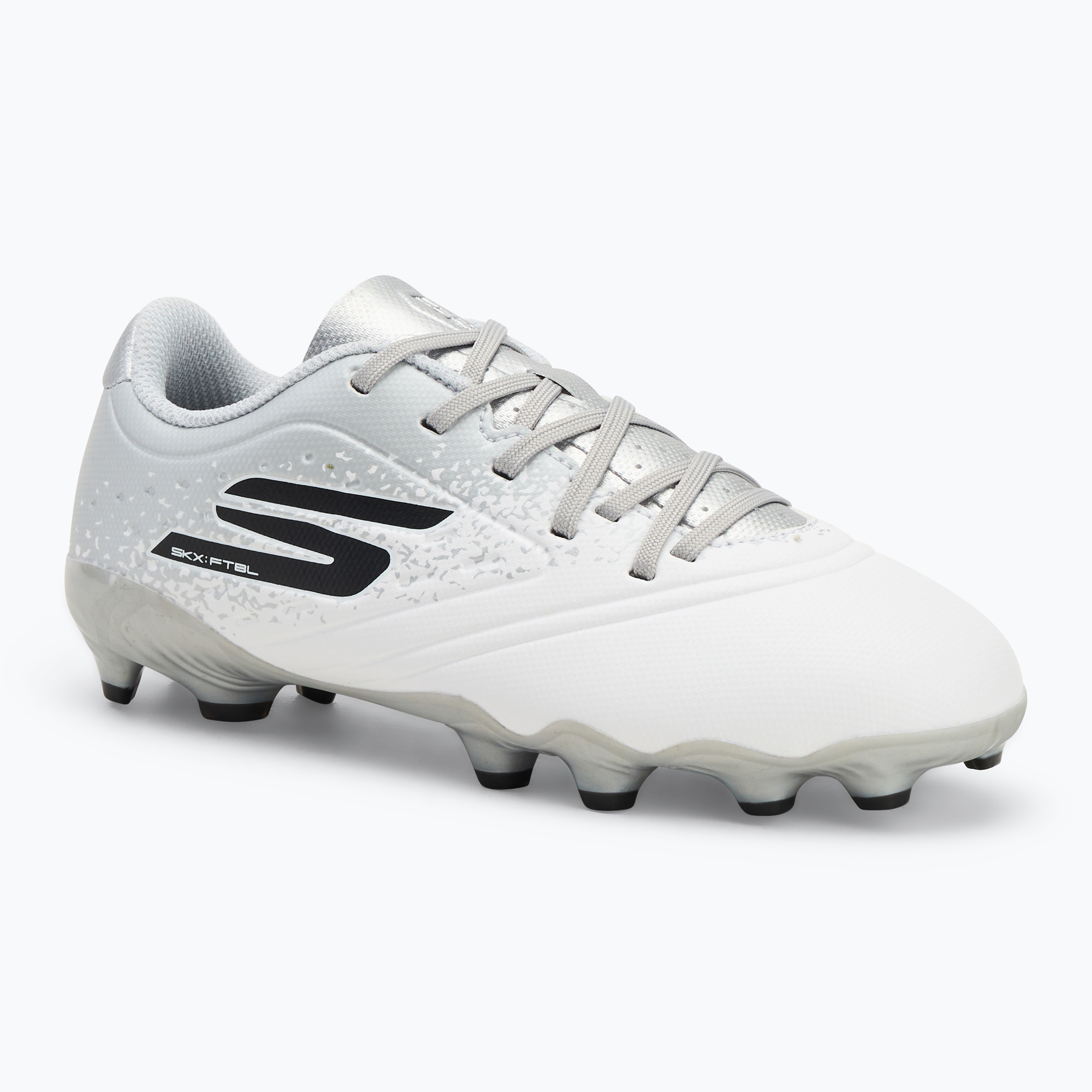 Buty piłkarskie dziecięce SKECHERS Razor 1.5 Td Jr FG white/silver 
