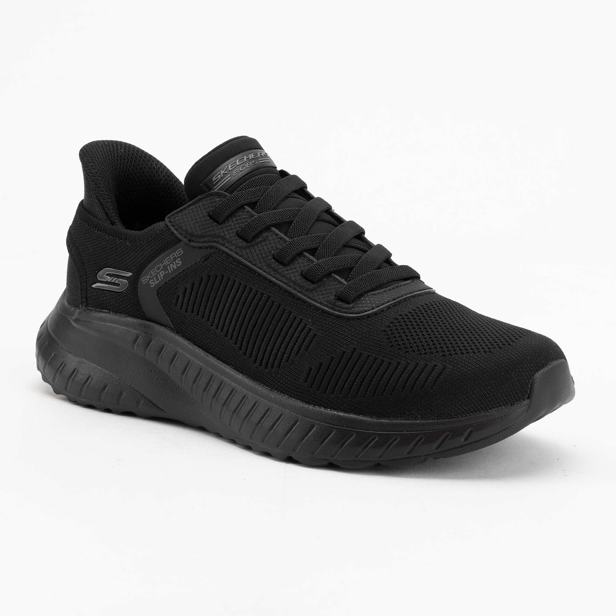 Buty męskie SKECHERS Bobs Squad Chaos Solid Step black 