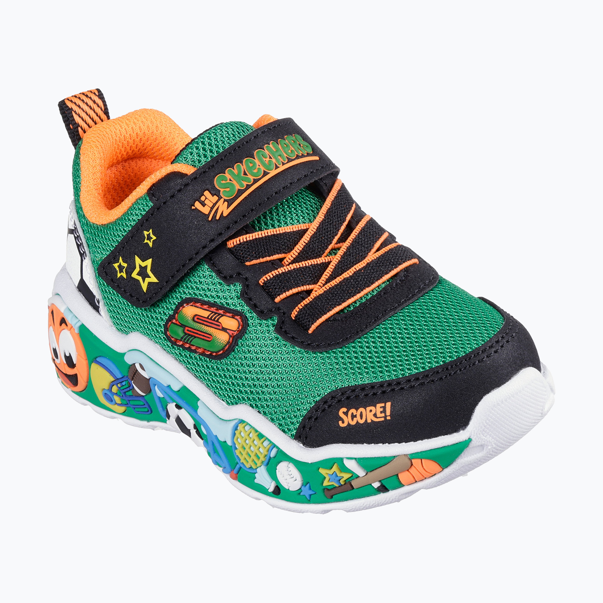 Buty dziecięce SKECHERS Play Scene green/multi 