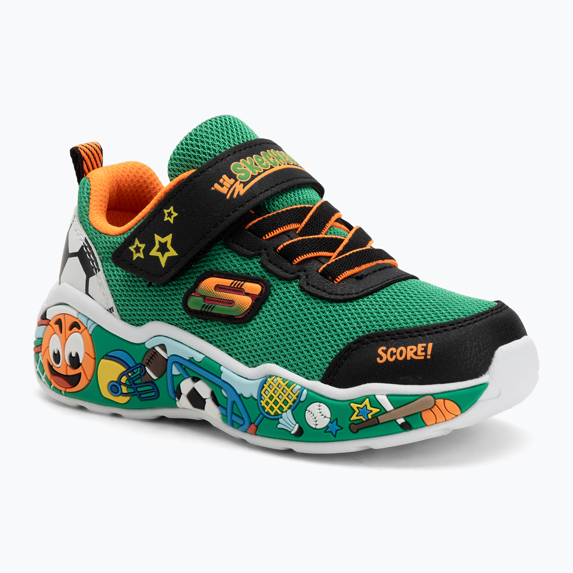 Buty dziecięce SKECHERS Play Scene green/multi 