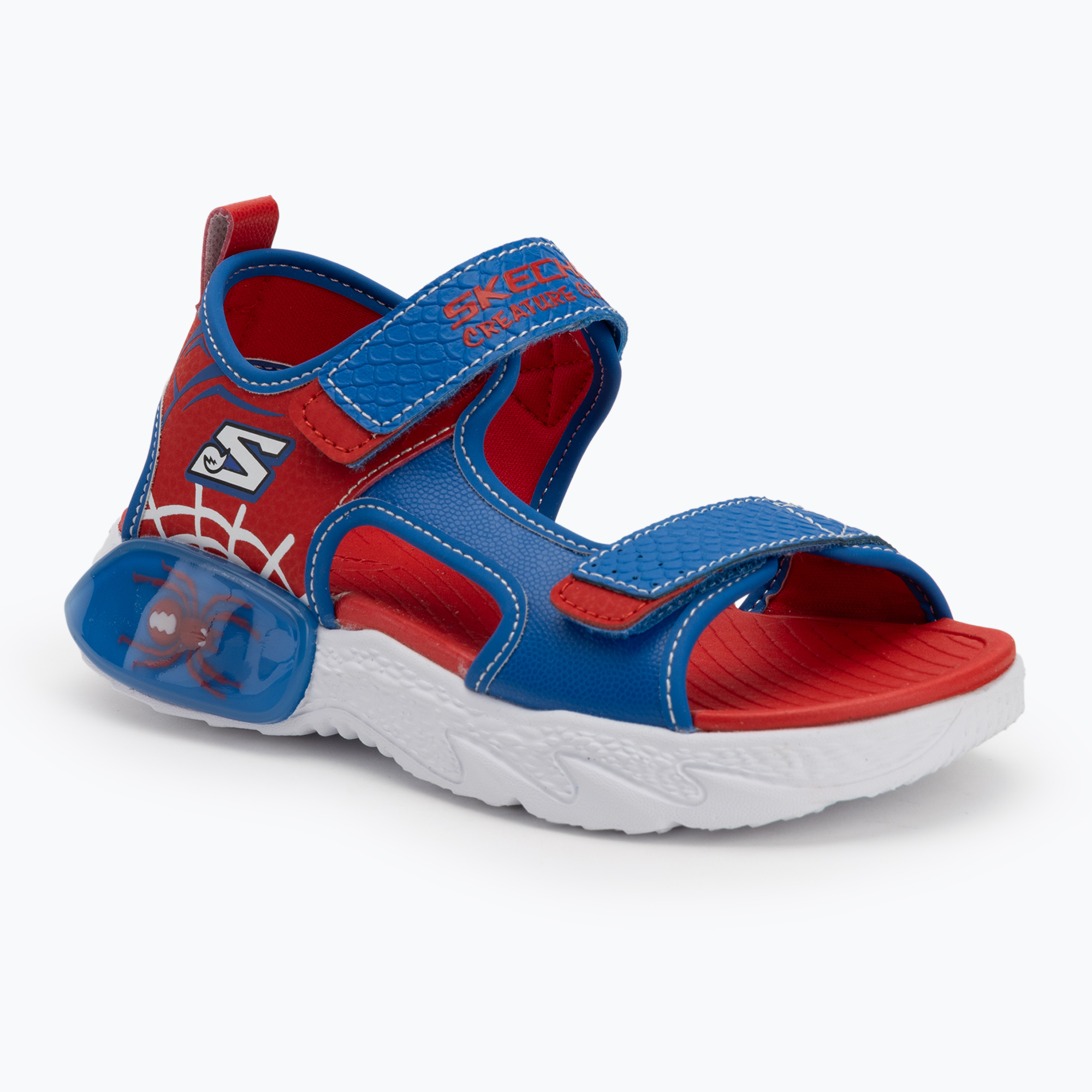Detské sandále SKECHERS Creature Splash modré/červené (Creature Splash 402121L BLRD)