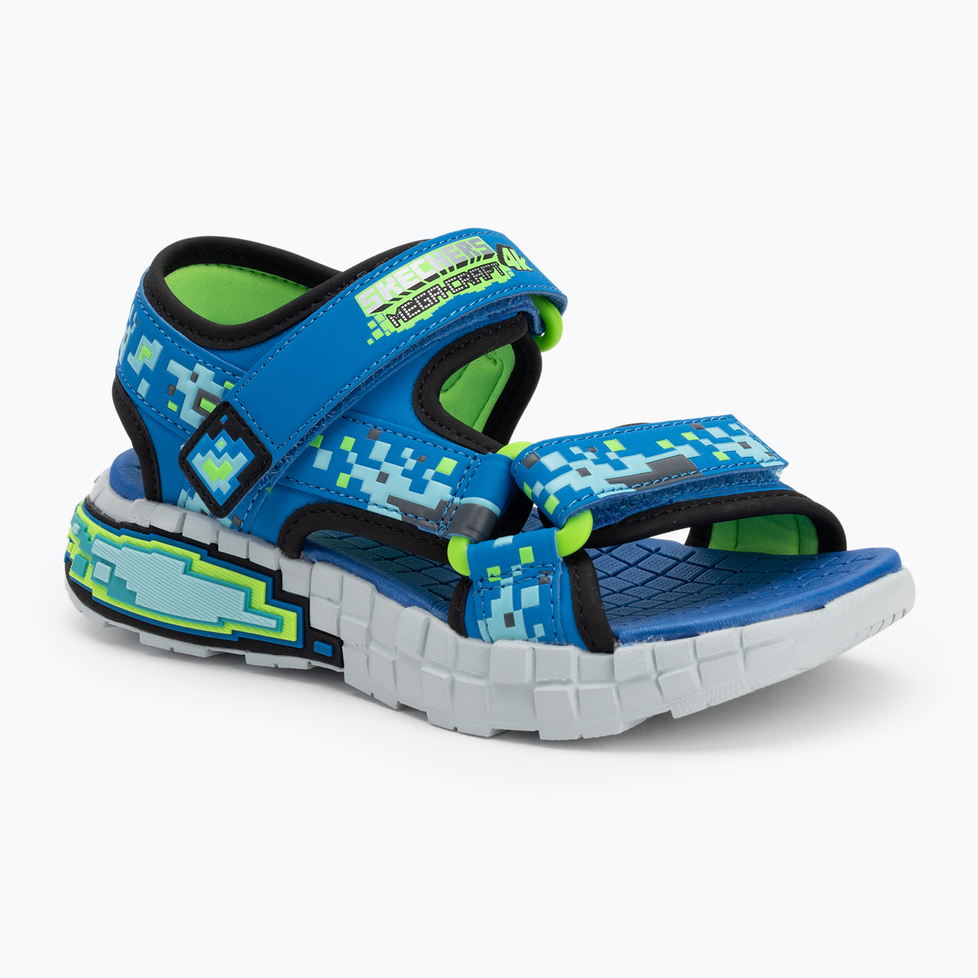 Detské sandále SKECHERS Mega Splash black/blue/lime (Mega Splash 402161L BBLM)