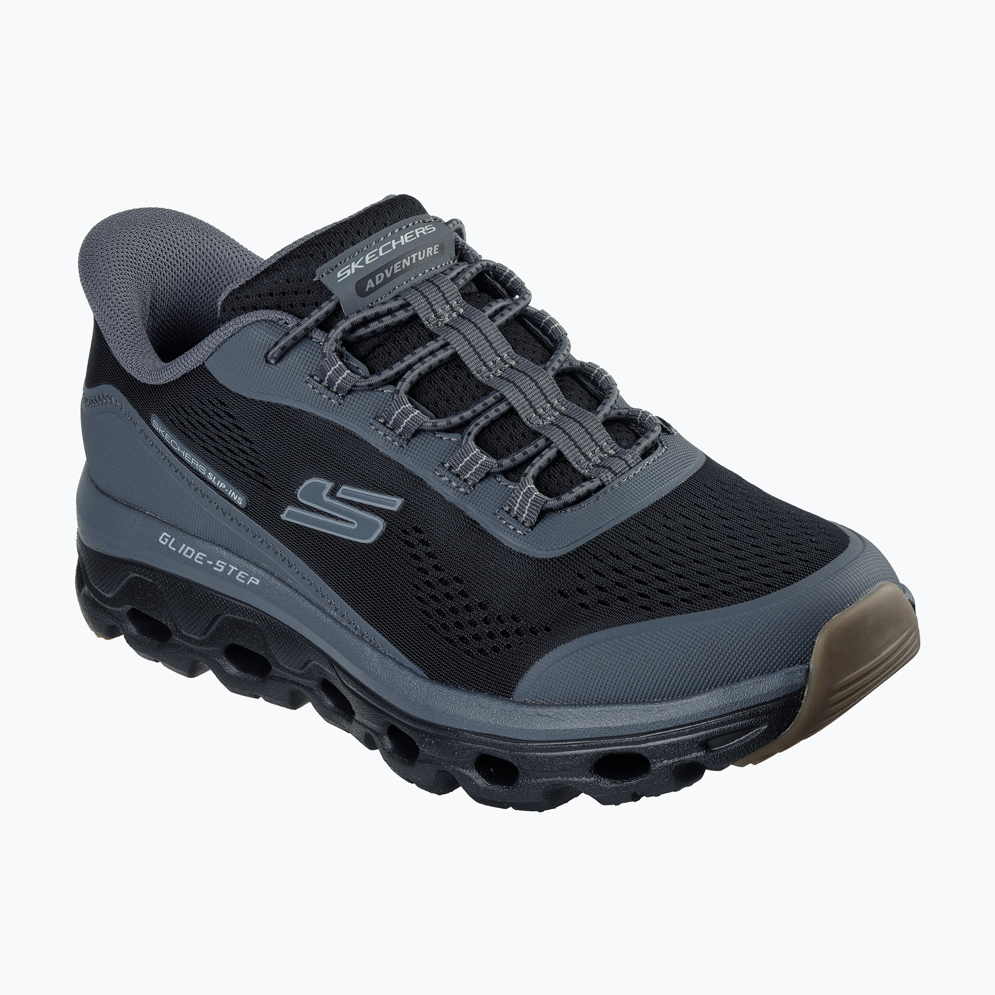 Buty męskie SKECHERS Glide-Step Sole Glover Peak black/charcoal 