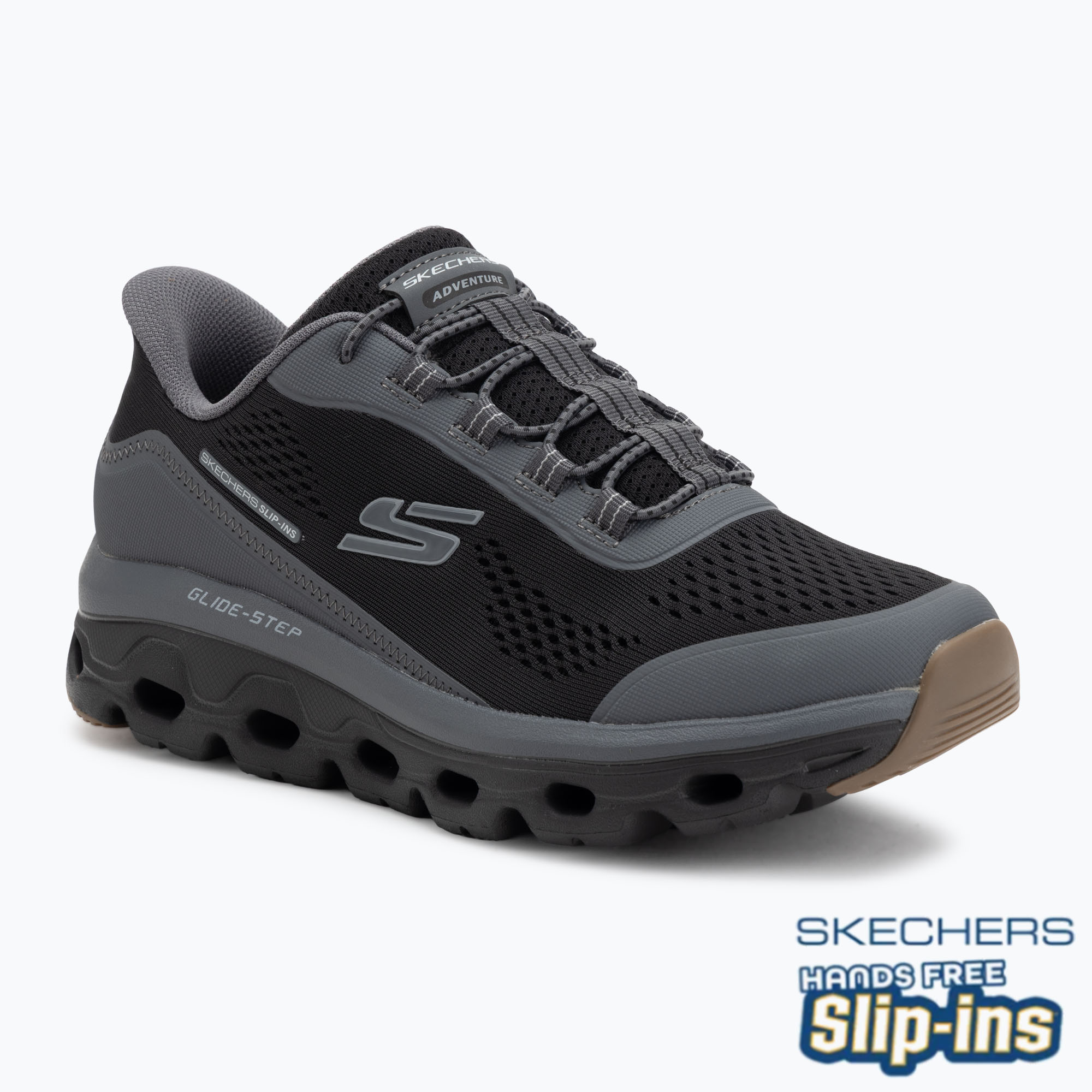 Buty męskie SKECHERS Glide-Step Sole Glover Peak black/charcoal 