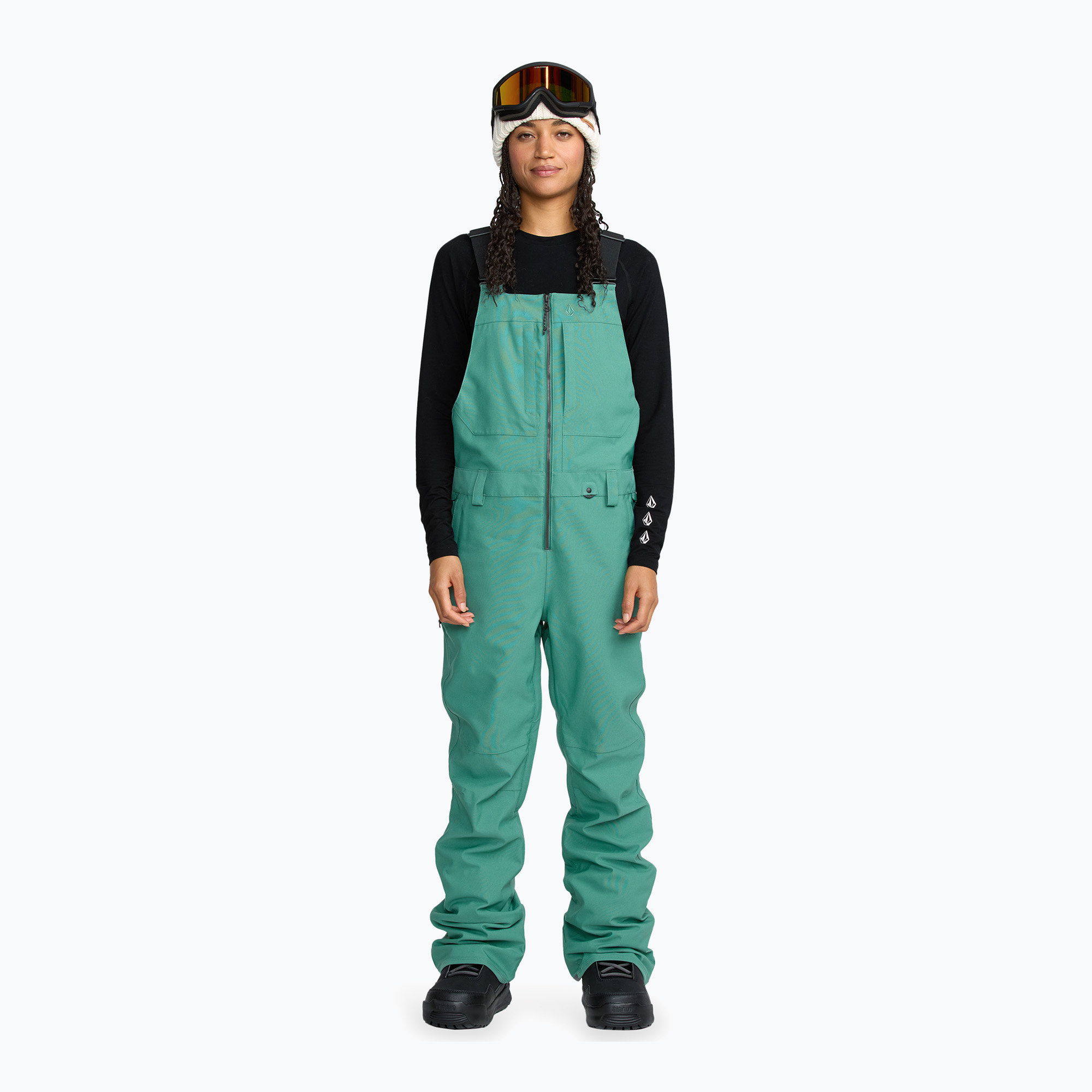 Damen-Skihose Volcom Swift Bib Overall spruce green