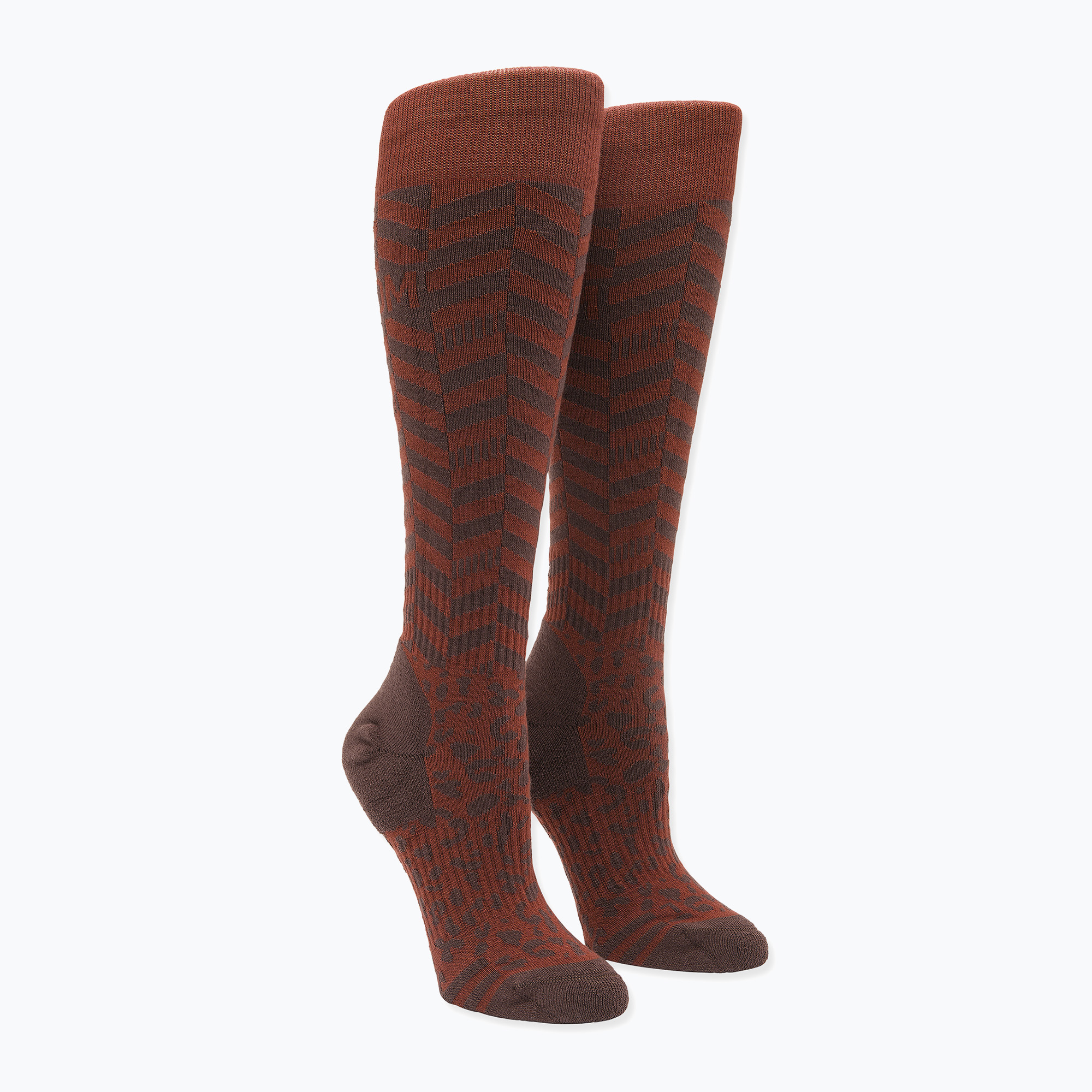 Дамски скиорски чорапи Volcom Cheetah Chev Otc henna