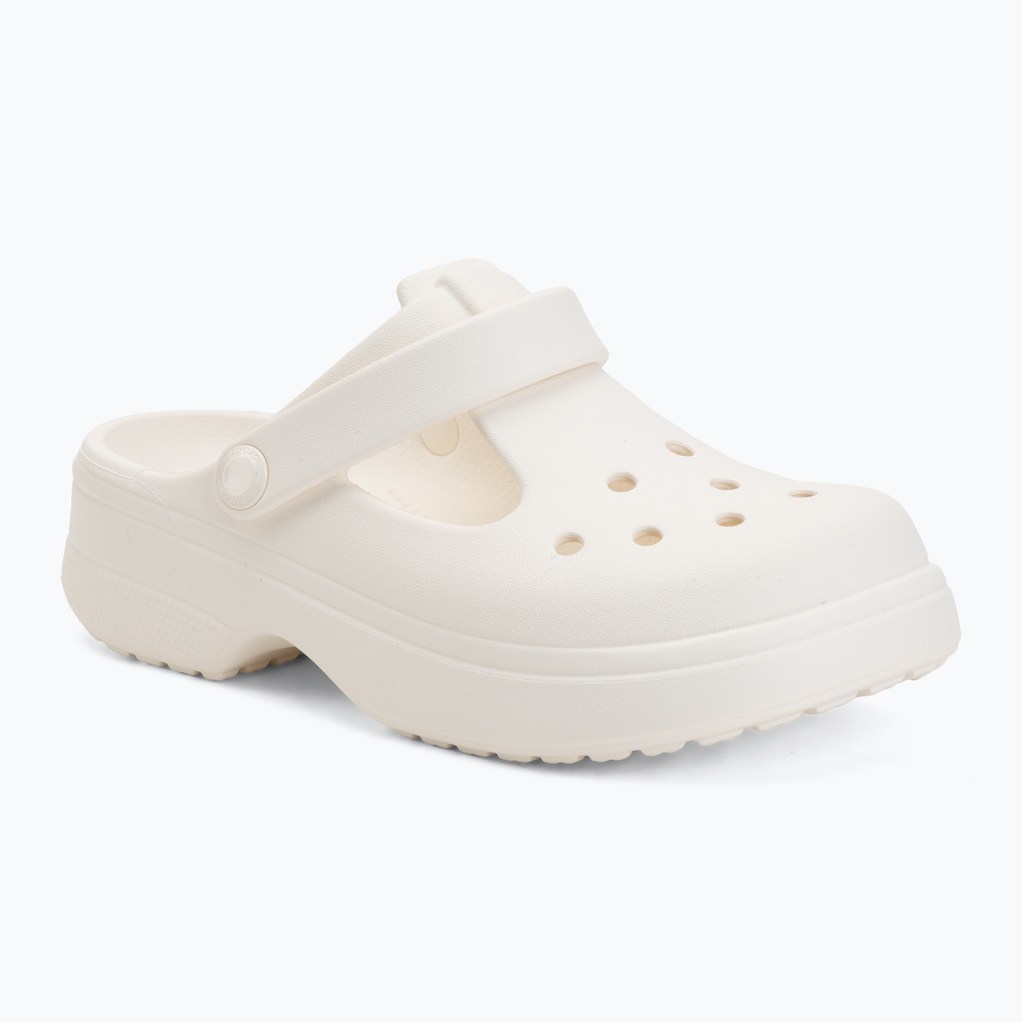 Klapki dziecięce Crocs Classic Mary Jane Clog chalk 