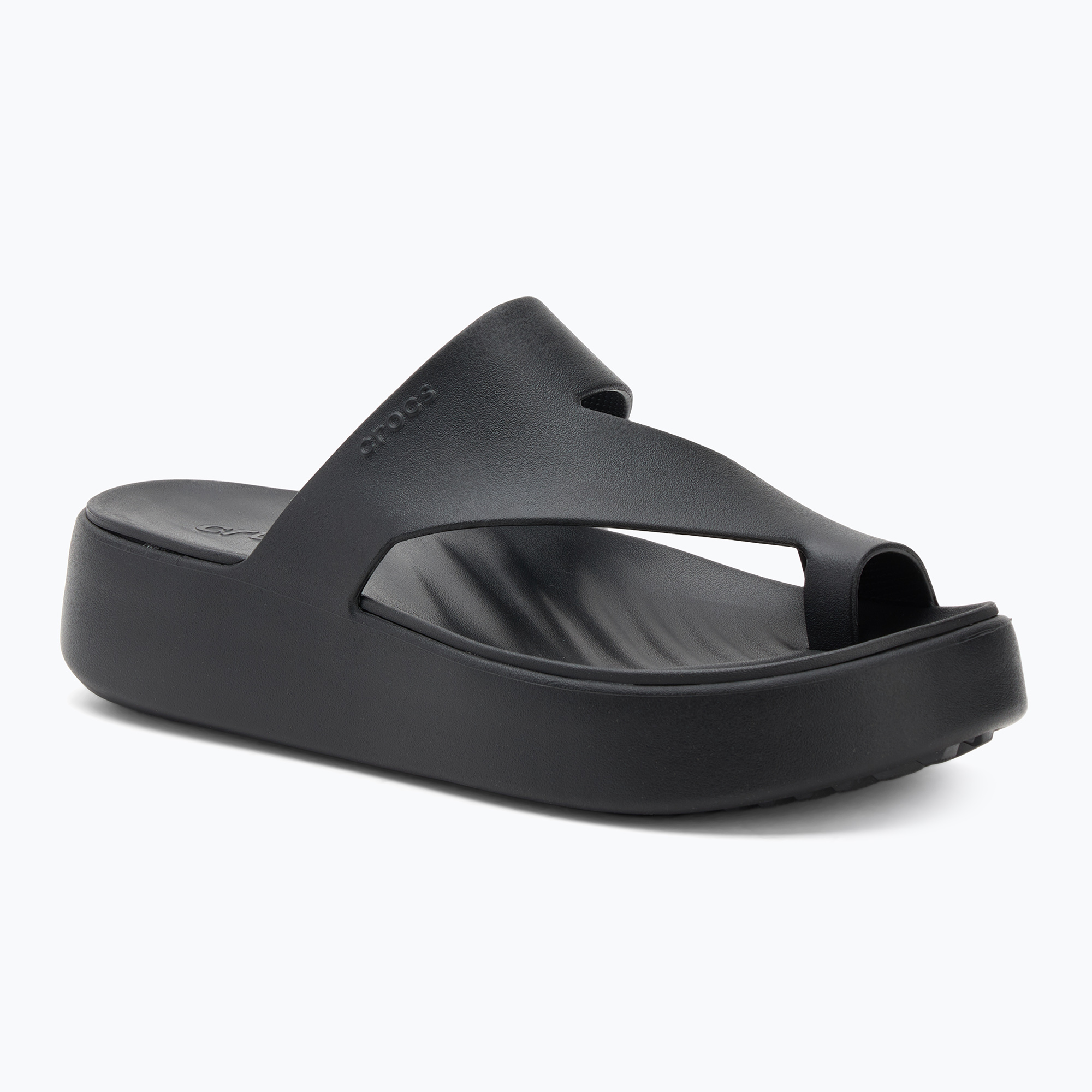 Japonki damskie Crocs Getaway Platform Toe Loop black 