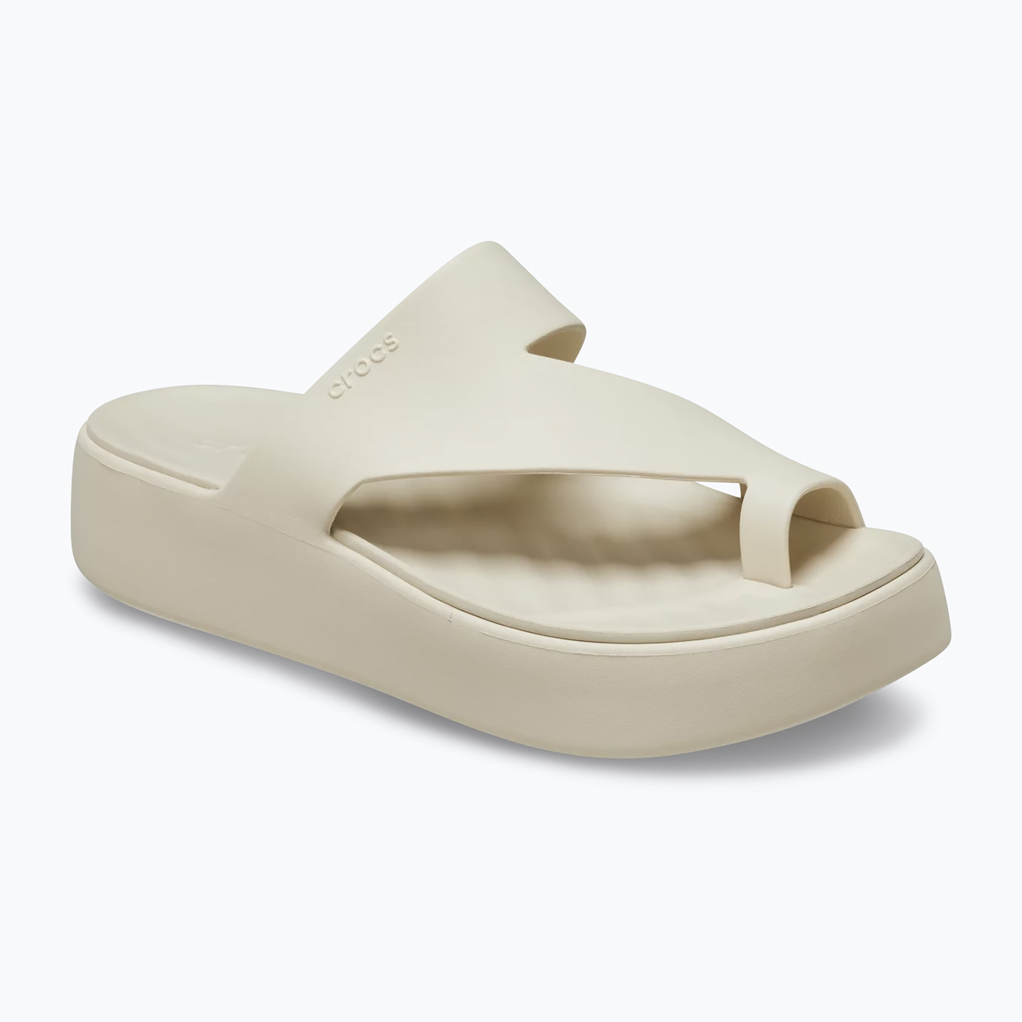 Дамски джапанки Crocs Getaway Platform Toe Loop sandstone