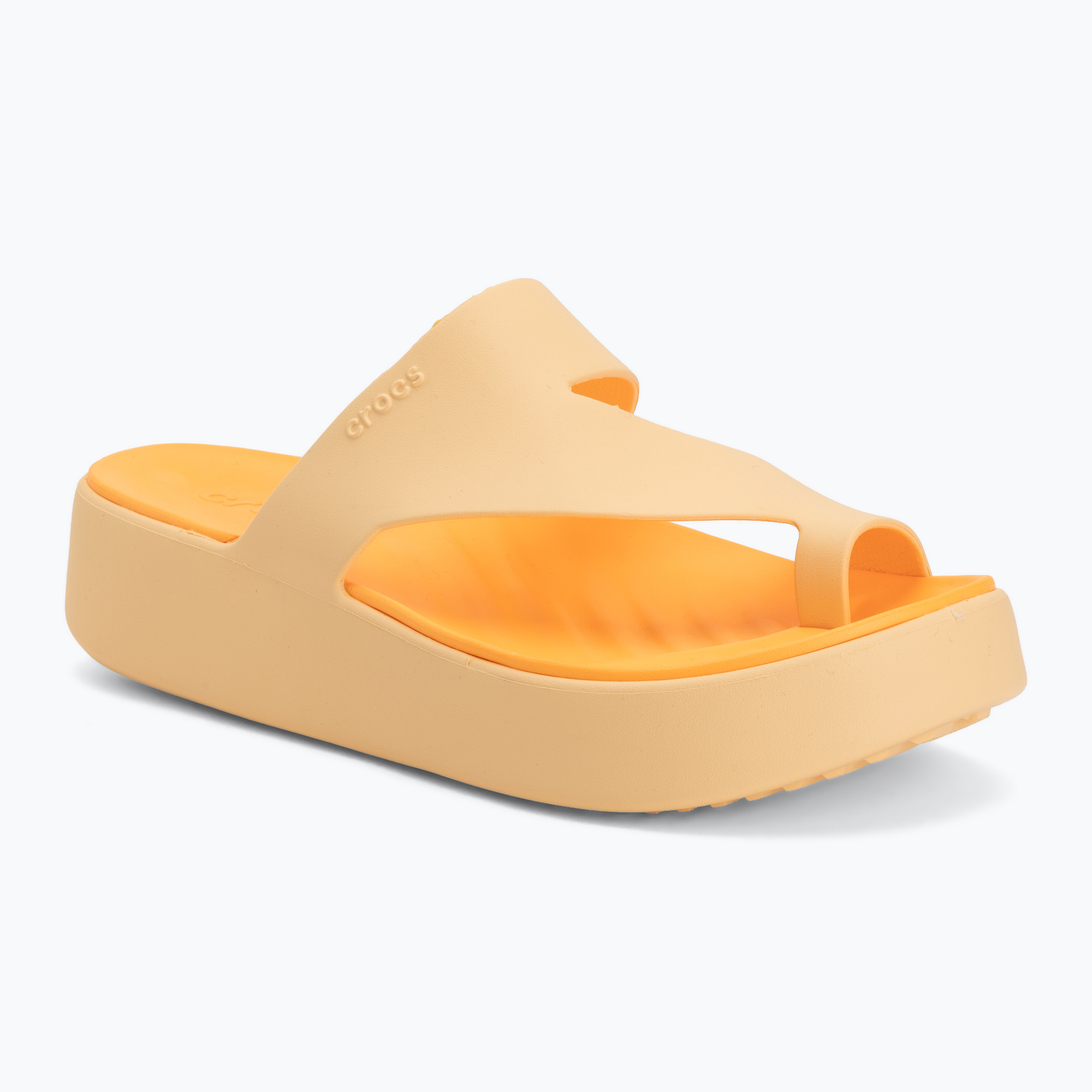 Дамски джапанки Crocs Getaway Platform Toe Loop golden hour