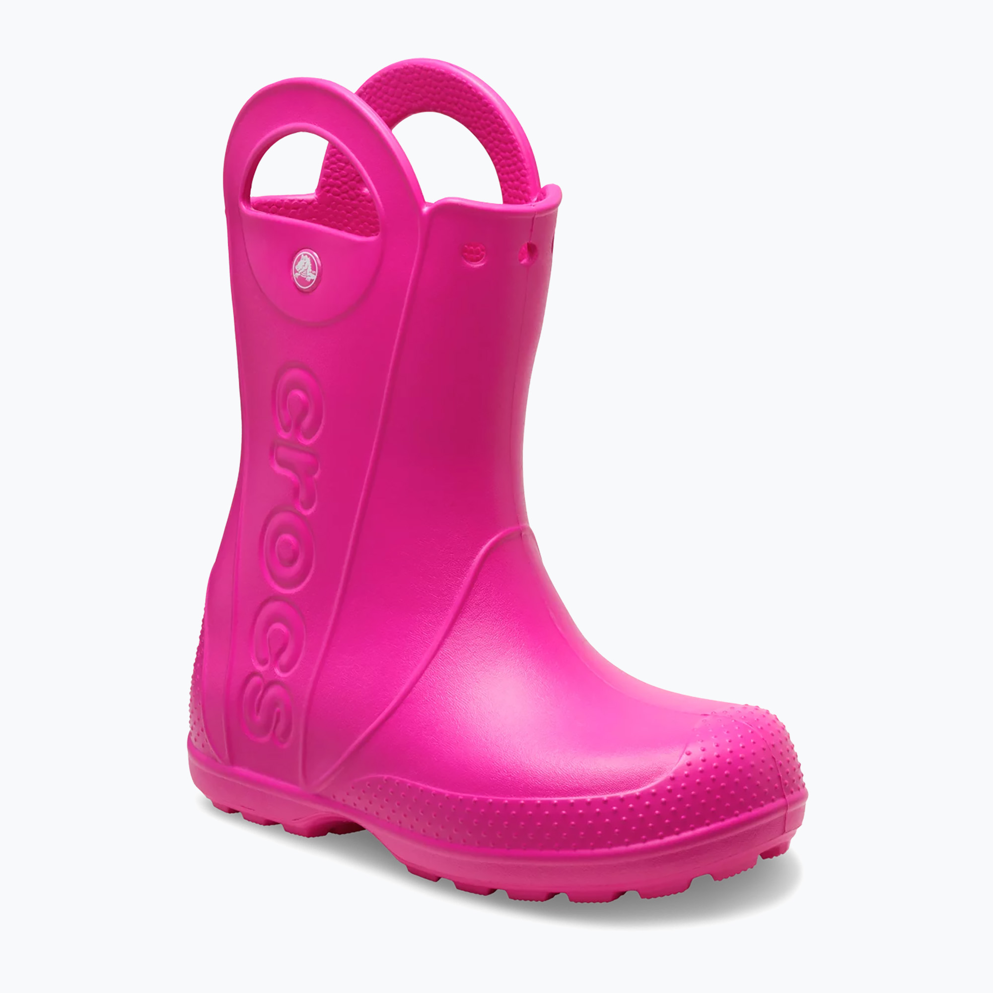 Kalosze dziecięce Crocs Handle It Rain Boot Kids pink crush 