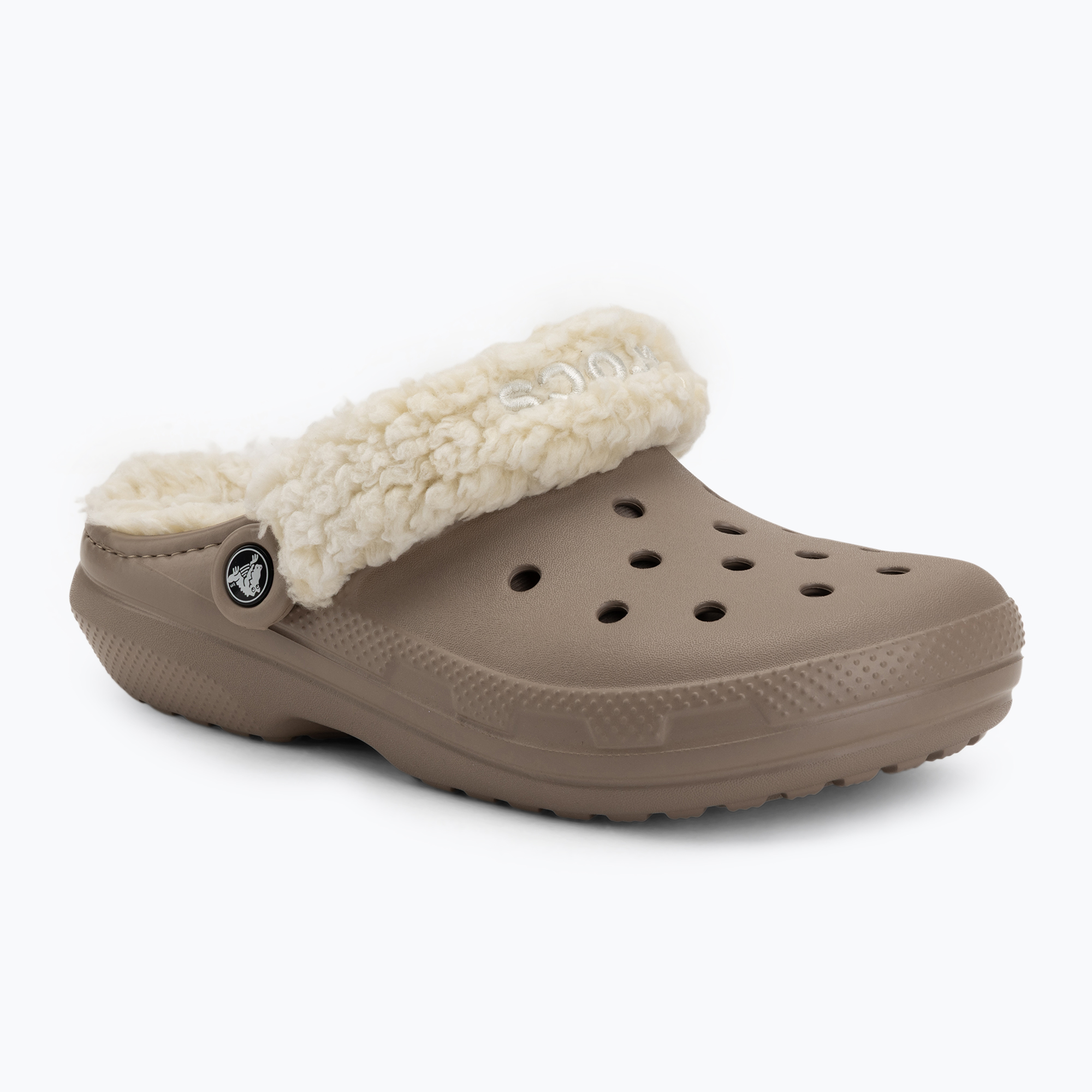 Șlapi Crocs Classic Fleece Lined mushroom