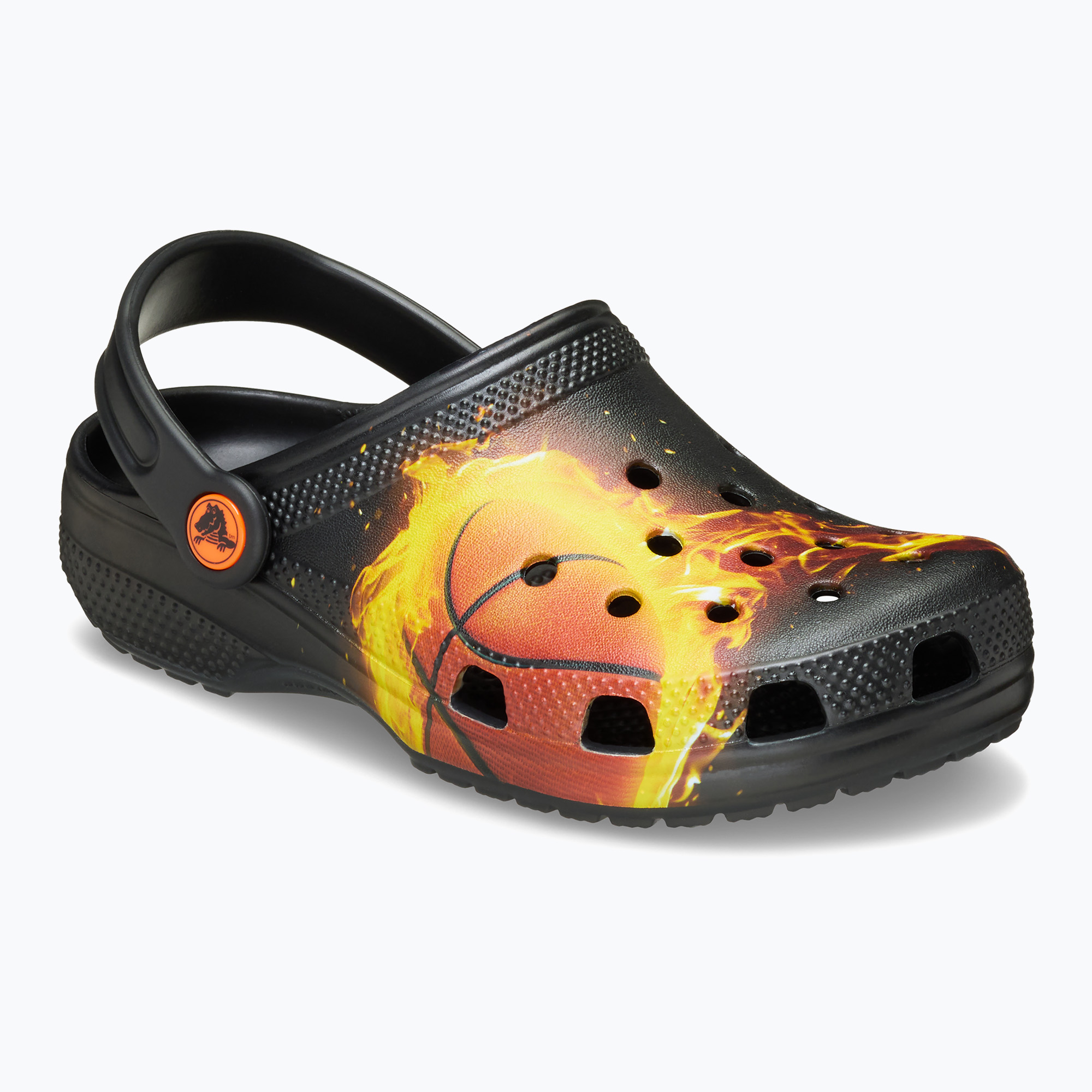 Klapki dziecięce Crocs Flaming Bball Clog Kids black 