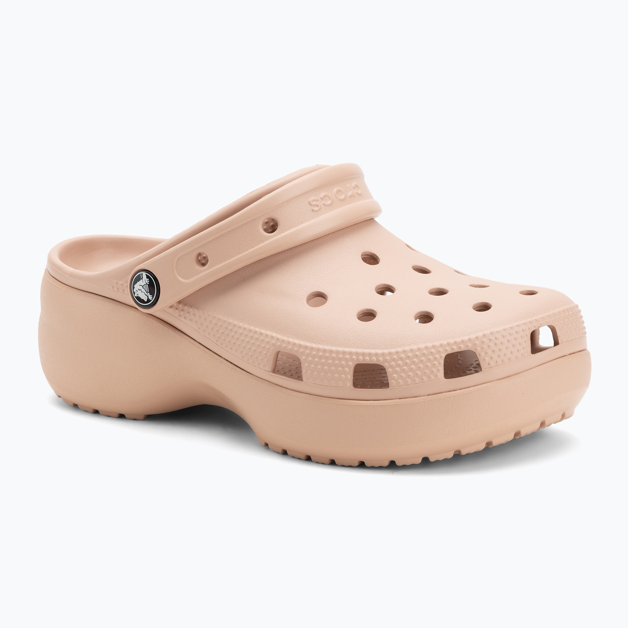 Klapki damskie Crocs Classic Platform Clog pink caramel 