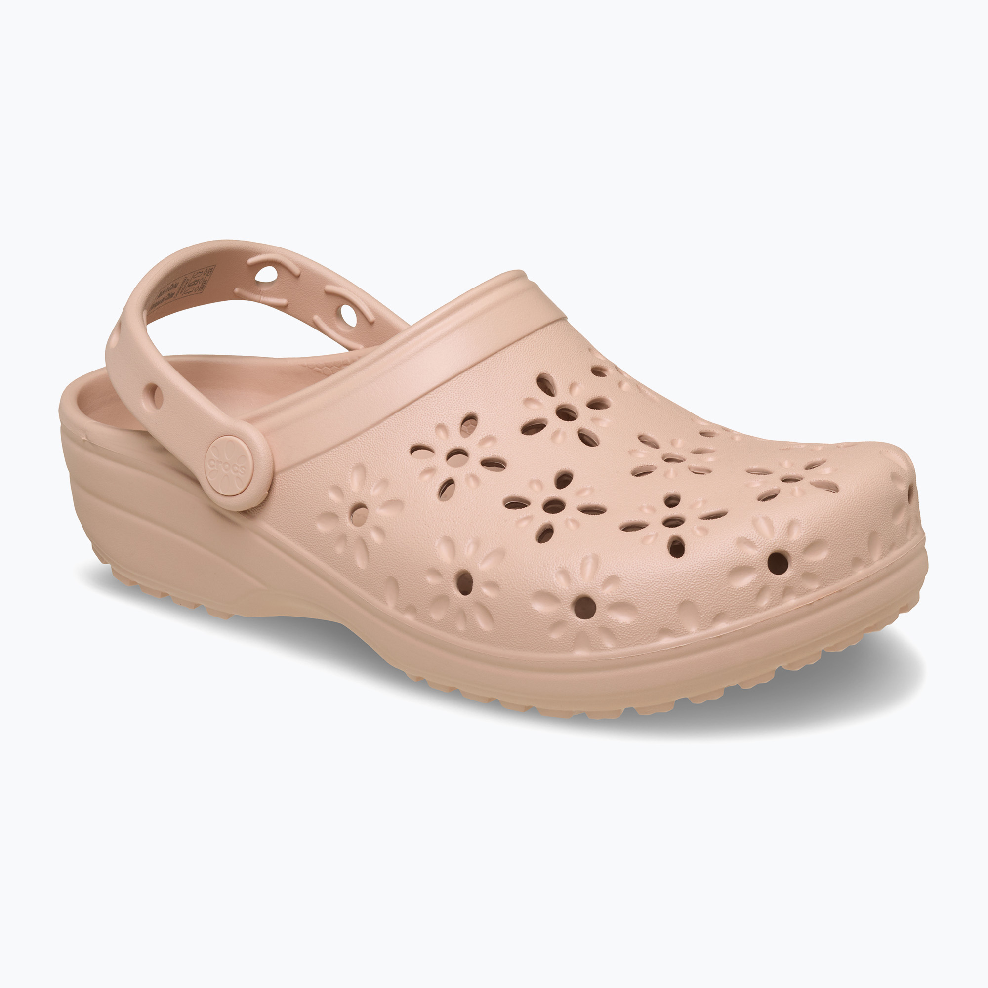 Klapki Crocs Classic Floral Cutout Clog pink caramel 