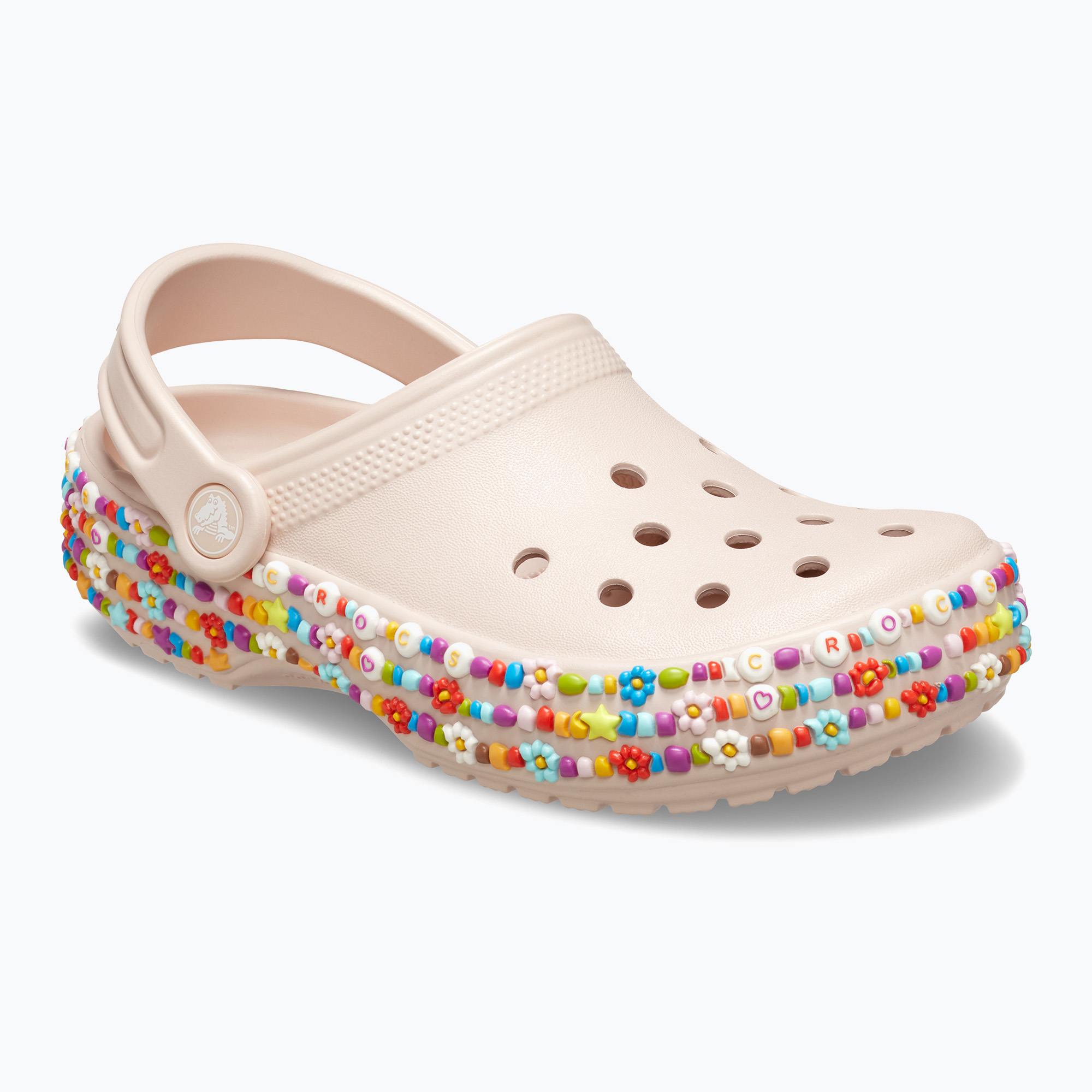 Klapki dziecięce Crocs Classic Beaded Band Clog Kids quartz 