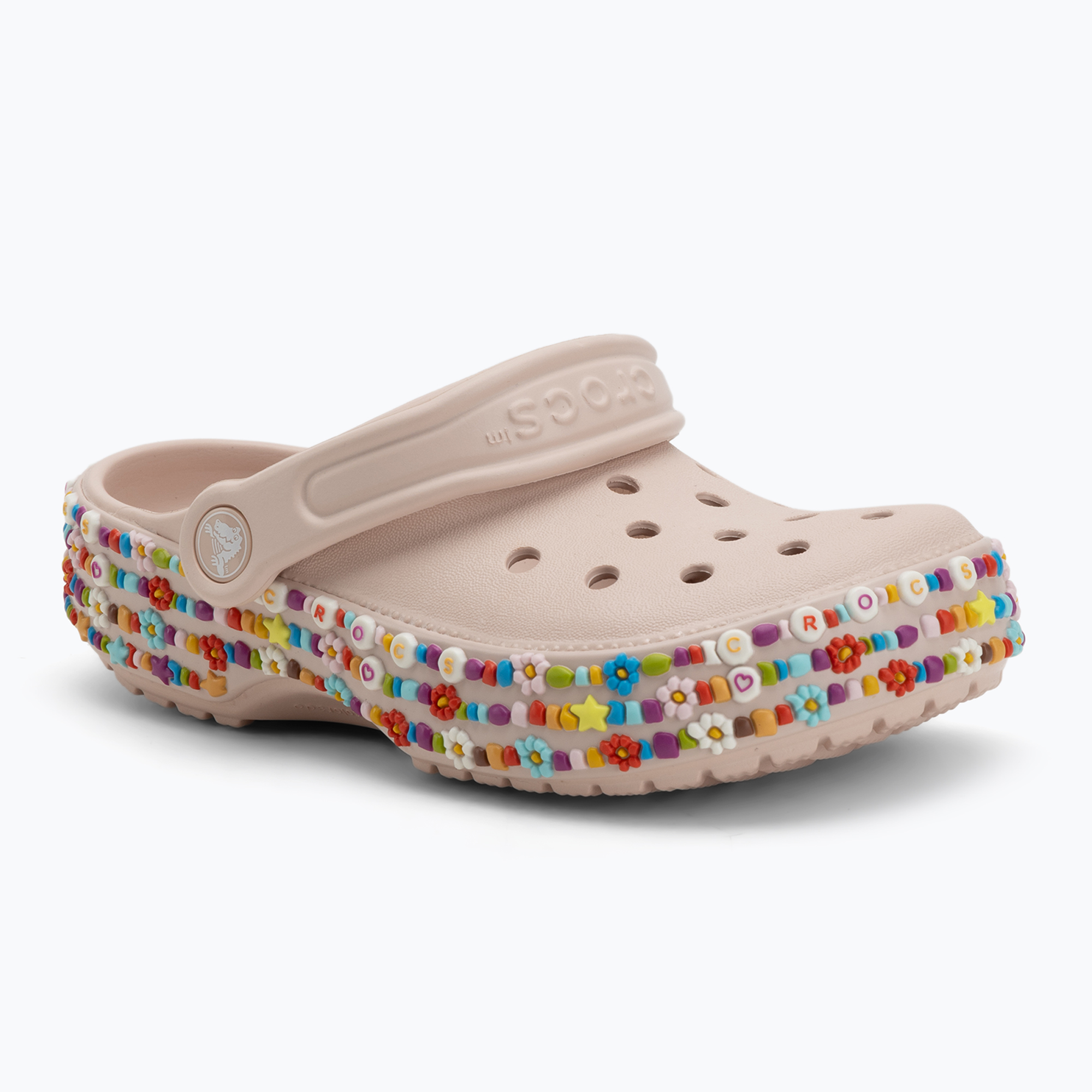 Klapki dziecięce Crocs Classic Beaded Band Clog Kids quartz 
