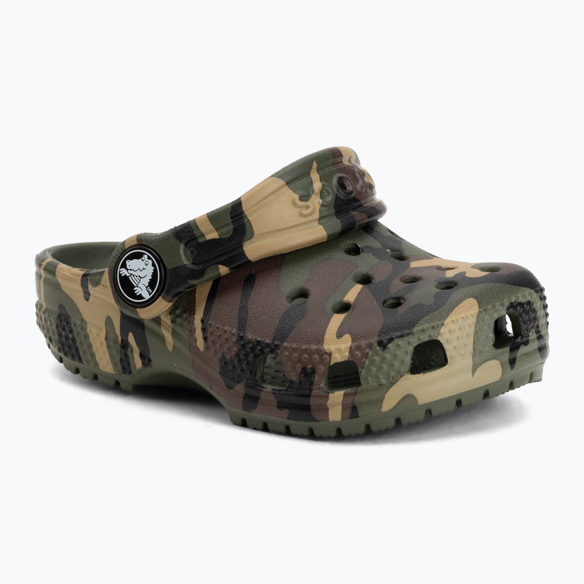 Klapki dziecięce Crocs Classic Camouflage Toddler army green/multi 