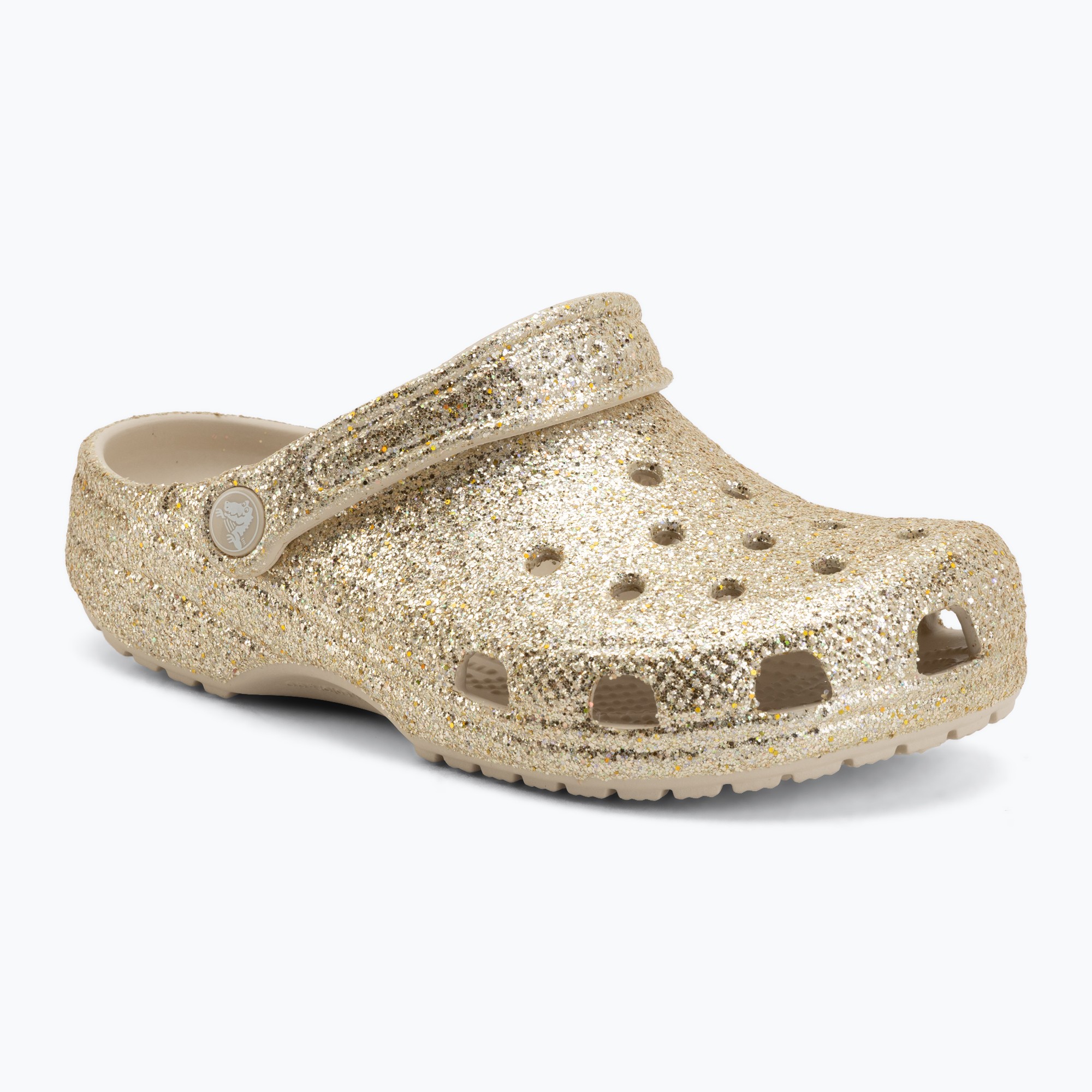 Детски чехли Crocs Classic Chunky Glitter sandstone