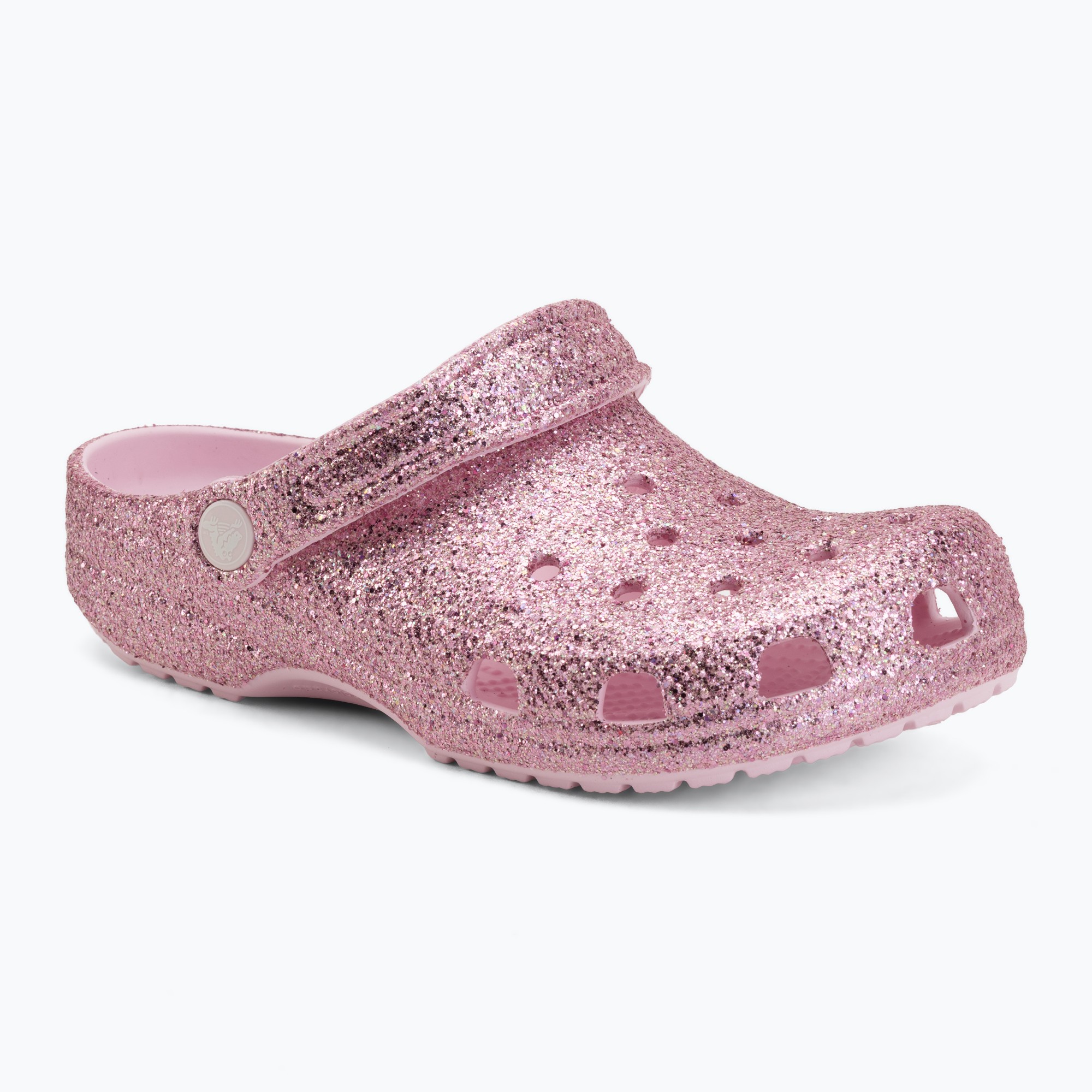 Детски чехли Crocs Classic Chunky Glitter pink milk
