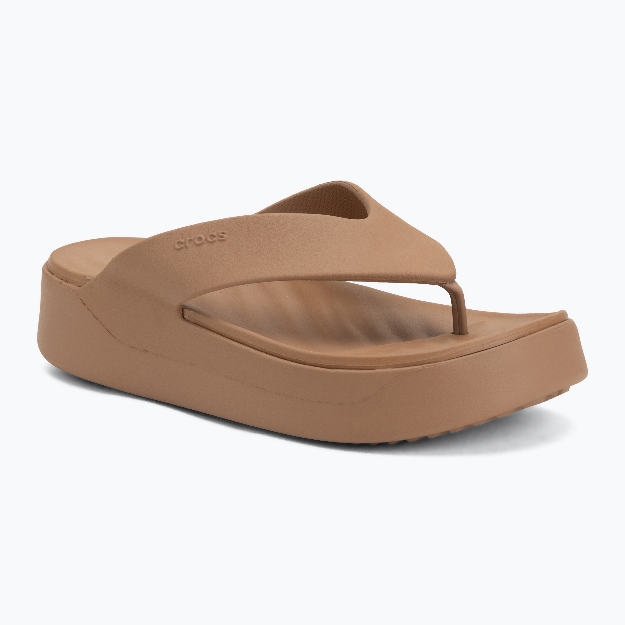 Japonki damskie Crocs Gateway Platform milk chocolate 