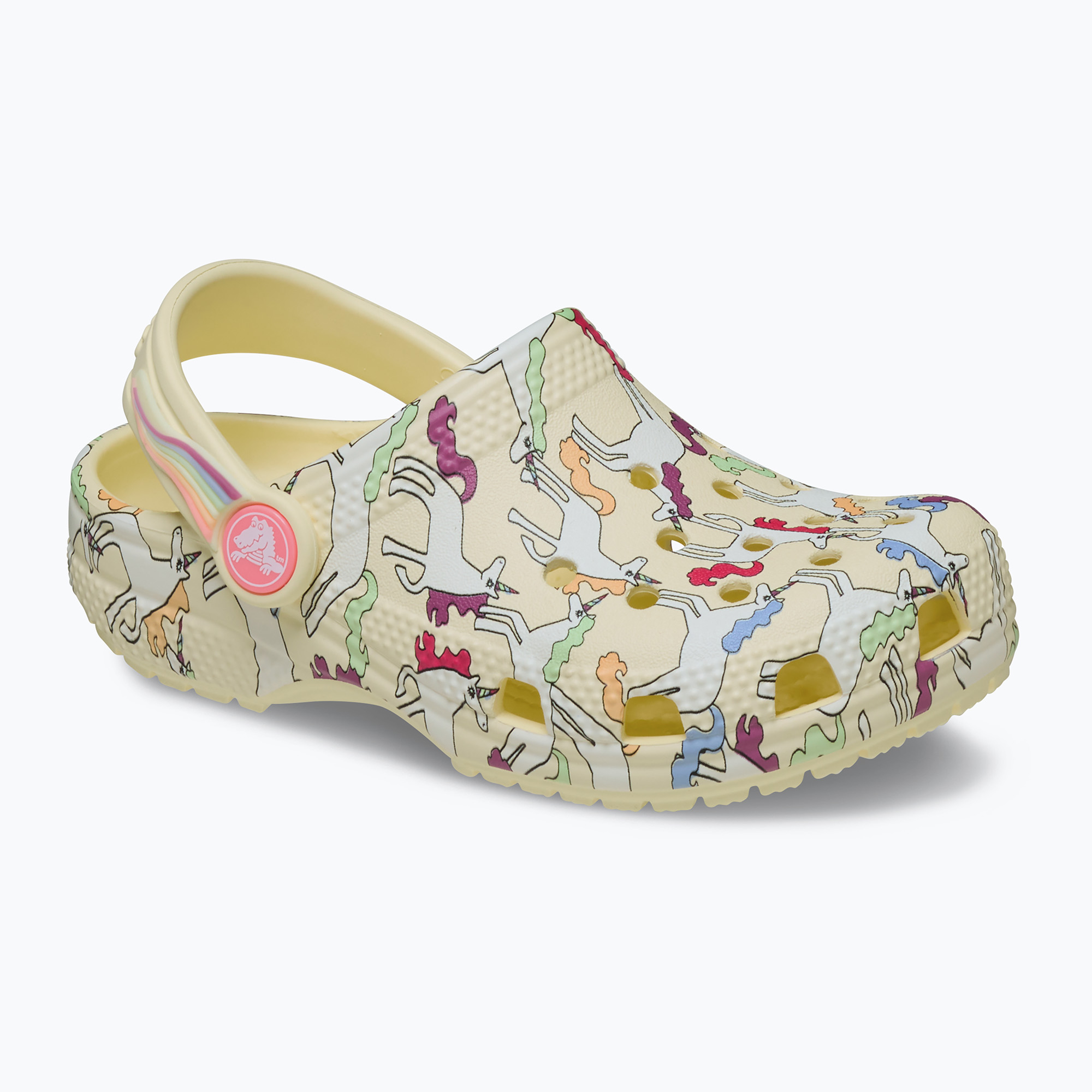 Детски чехли Crocs Classic Unicorn Graphic yellow light