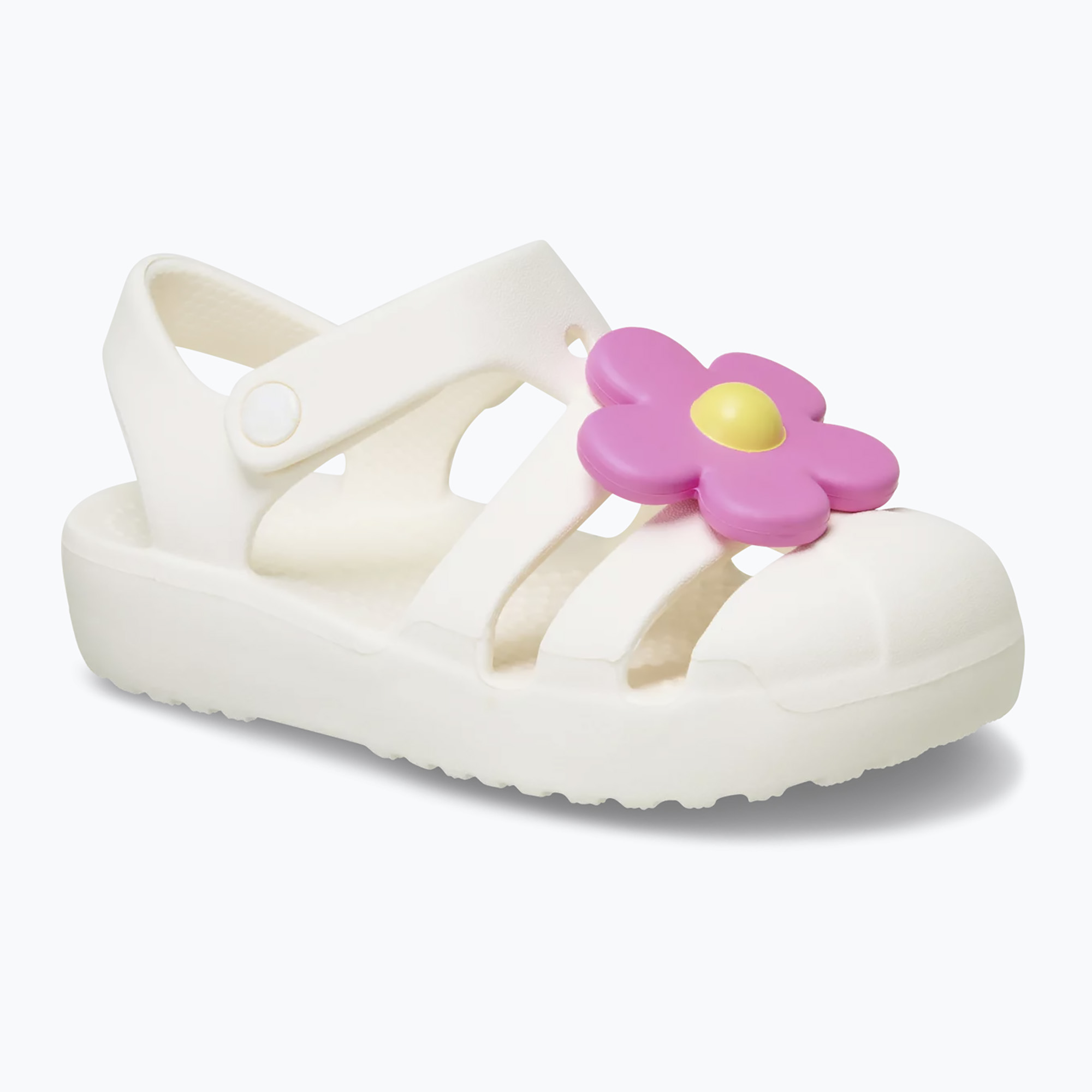 Детски сандали Crocs Classic Flower chalk