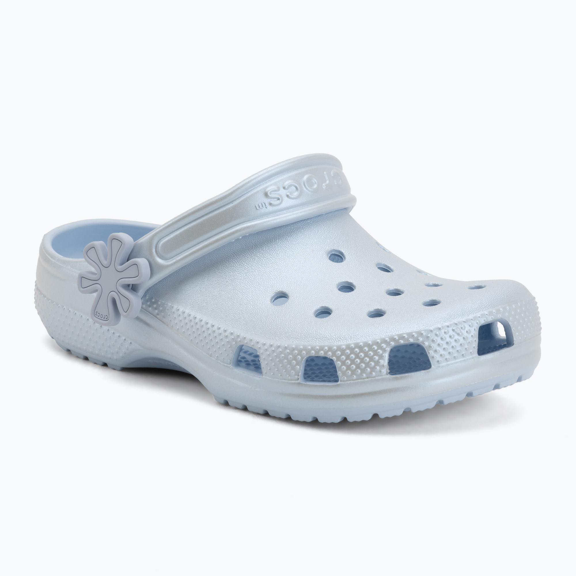 Детски чехли Crocs Classic Pearl Shine blue frost