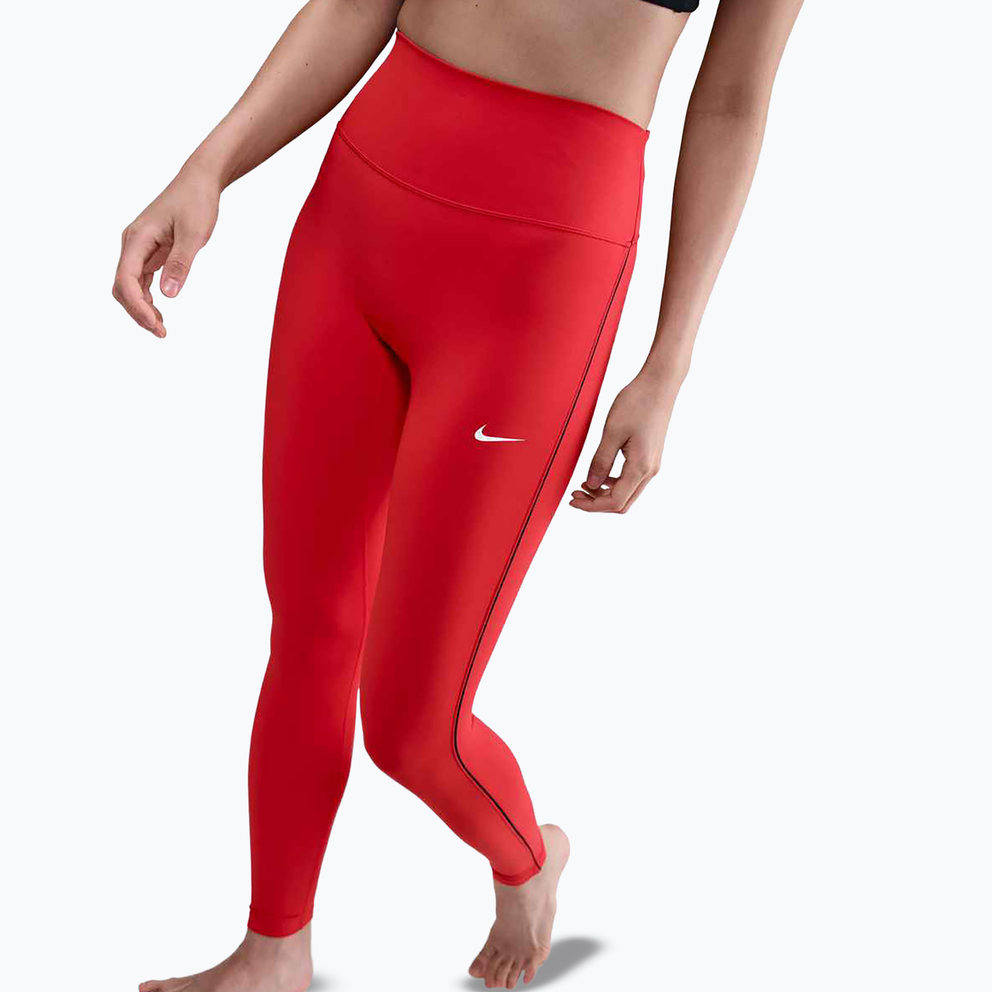 Legginsy damskie Nike One High-Waisted light crimson/black 