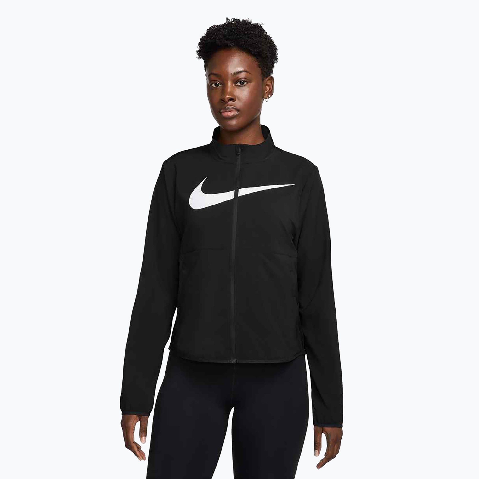 Kurtka do biegania damska Nike Tempo Swoosh Run black/white 