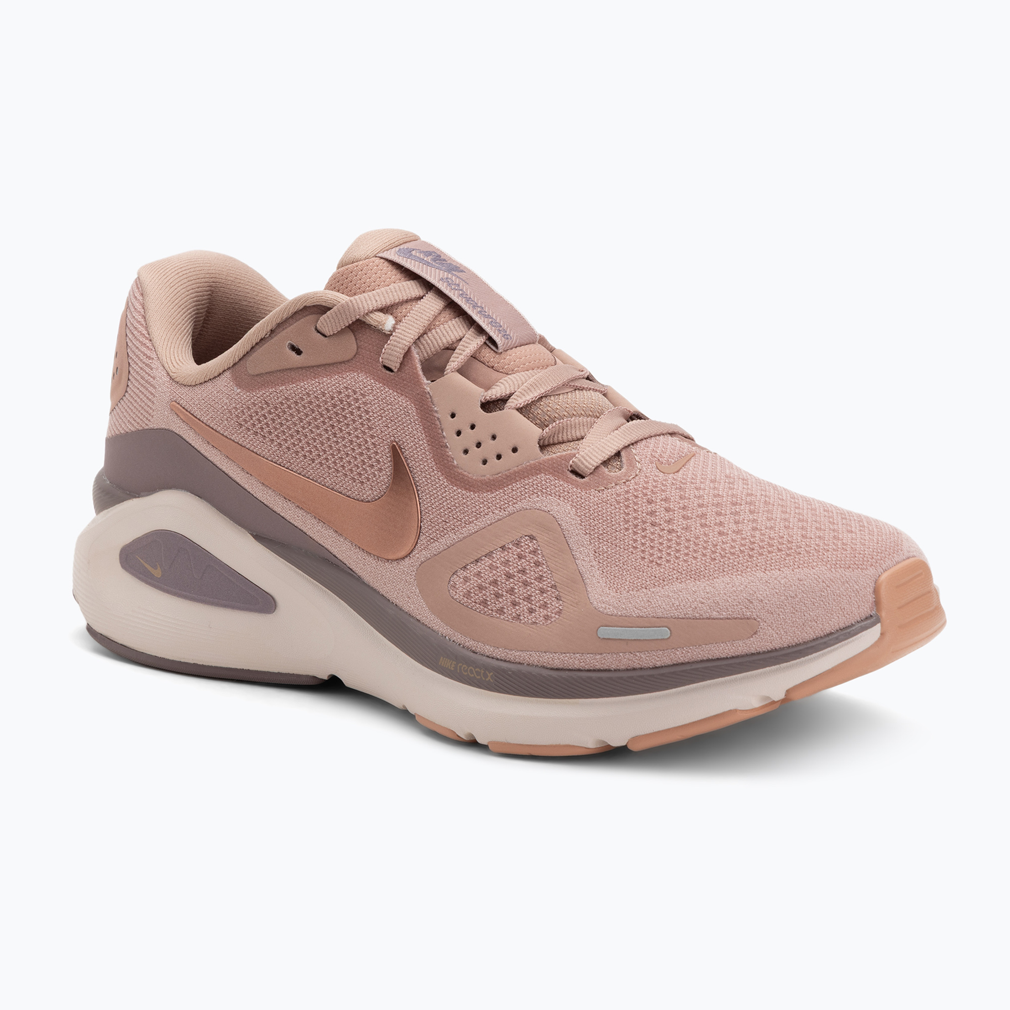 Buty do biegania damskie Nike Structure 26 particle pink/taupe grey/silt red/metal rose gold 