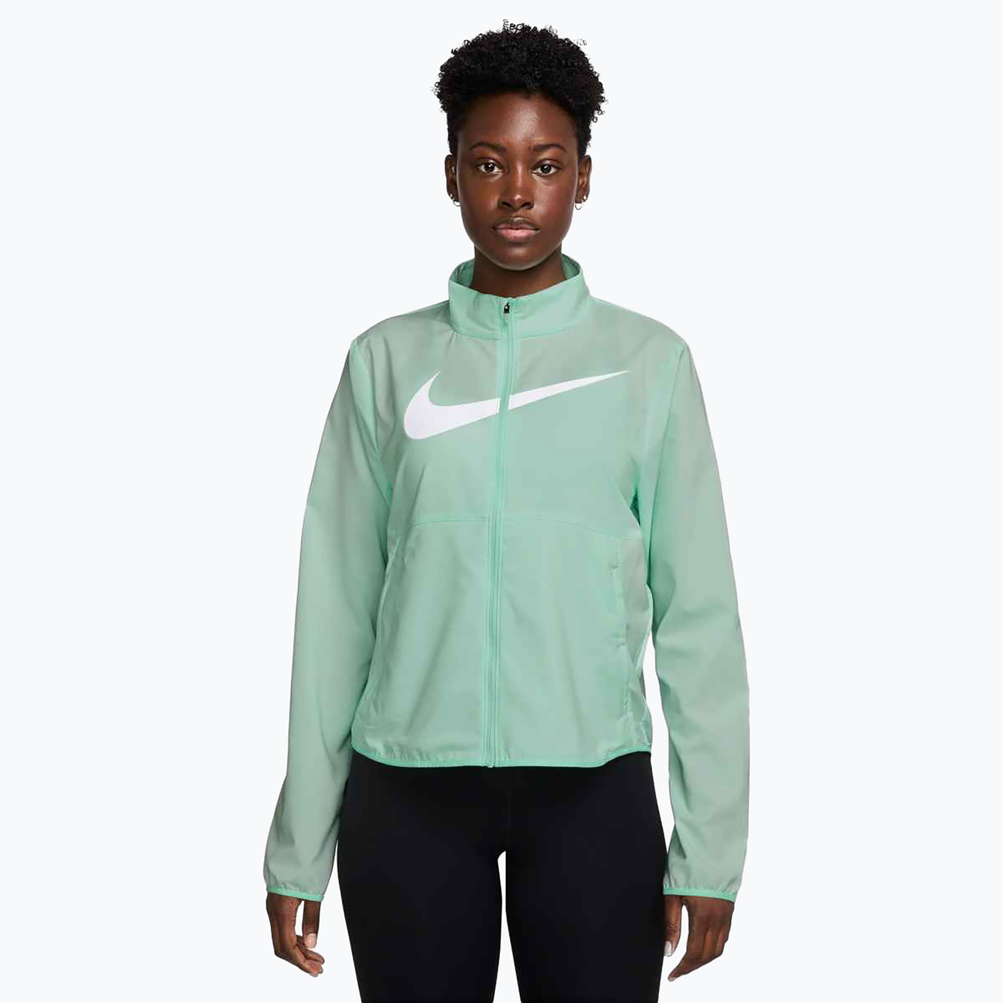 Kurtka do biegania damska Nike Tempo Swoosh Run mint foam/white 