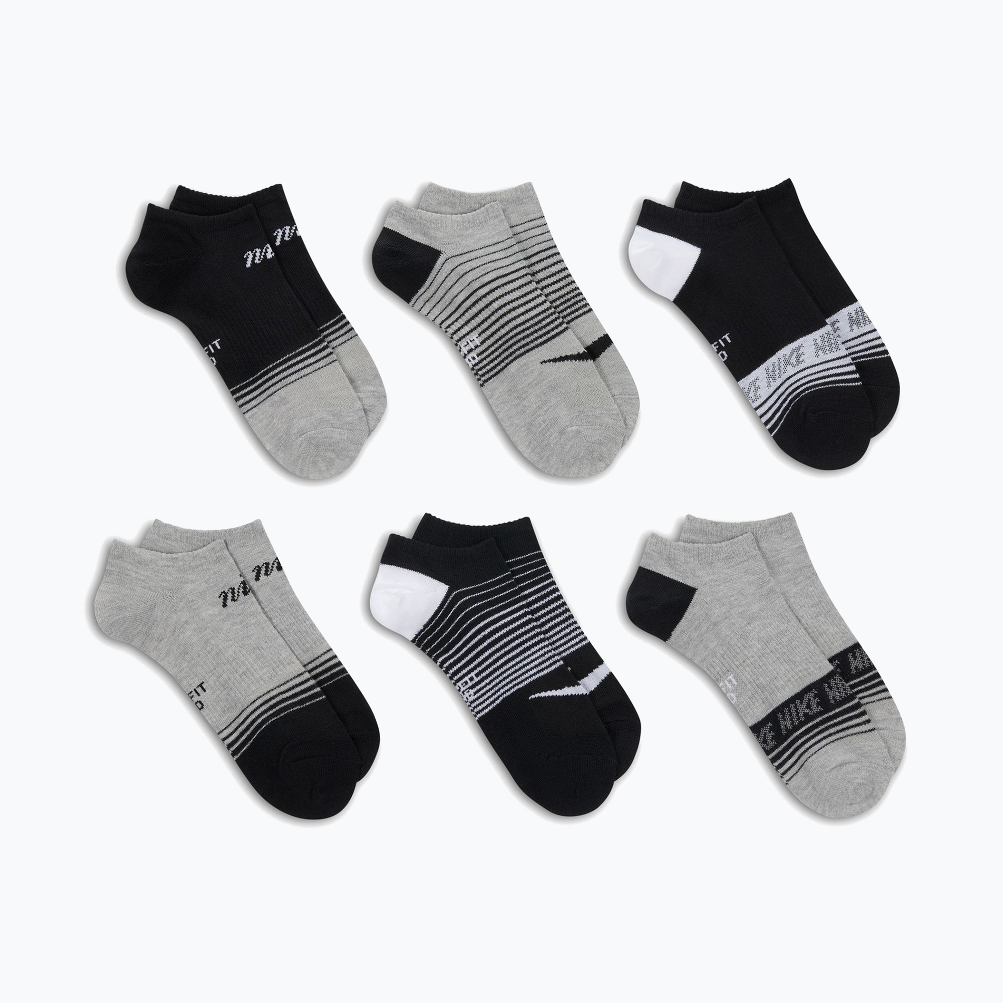 Șosete pentru femei Nike Everyday Lightweight No Show 6 perechi multi-color/900