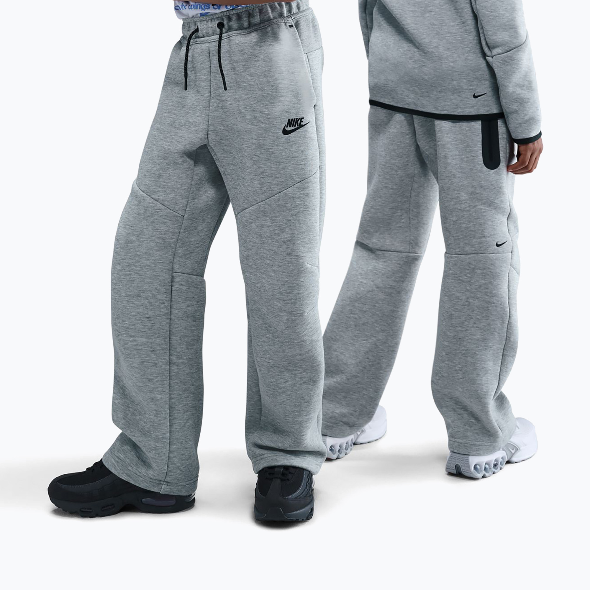 Spodnie dziecięce Nike Sportswear Tech Fleece dark grey heather/black/black